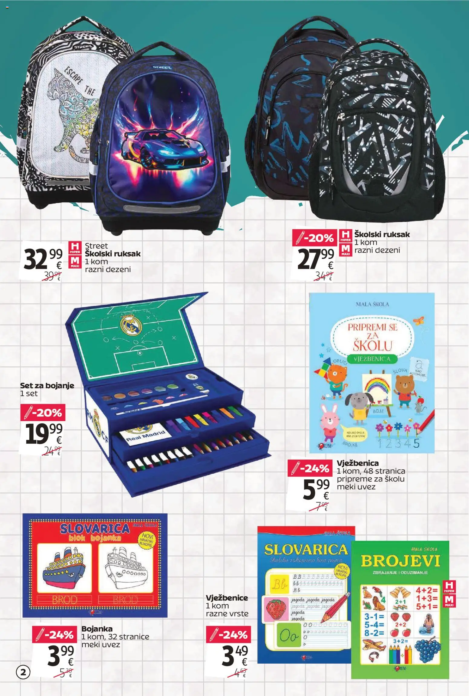 Tommy katalog | vrijedi od 20.08.2026 | Stranica: 2 | Proizvodi: Set za bojanje, Ruksak