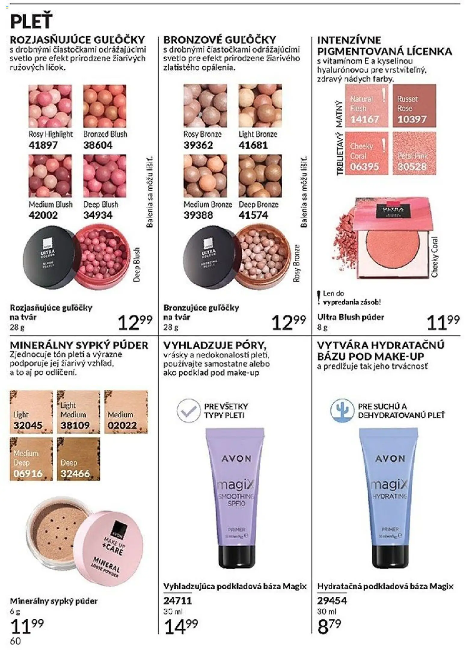 Nové Avon akcie – leták je platný od 01.04.2026 | Strana: 60 | Produkty: Svetlo, Púder, Lícenka