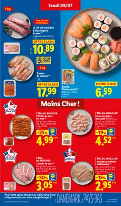 LIDL - Prévisualisation de L'ÉTAL DU VOLAILLER 2 escalopes de dinde à la Milanaise, 240 g (1 kg = 12,29 €) avec Lidl Plus au lieu de 3,49 € (1 kg = 14,54 €) valide à partir de 09/07/2026 | Page: 7