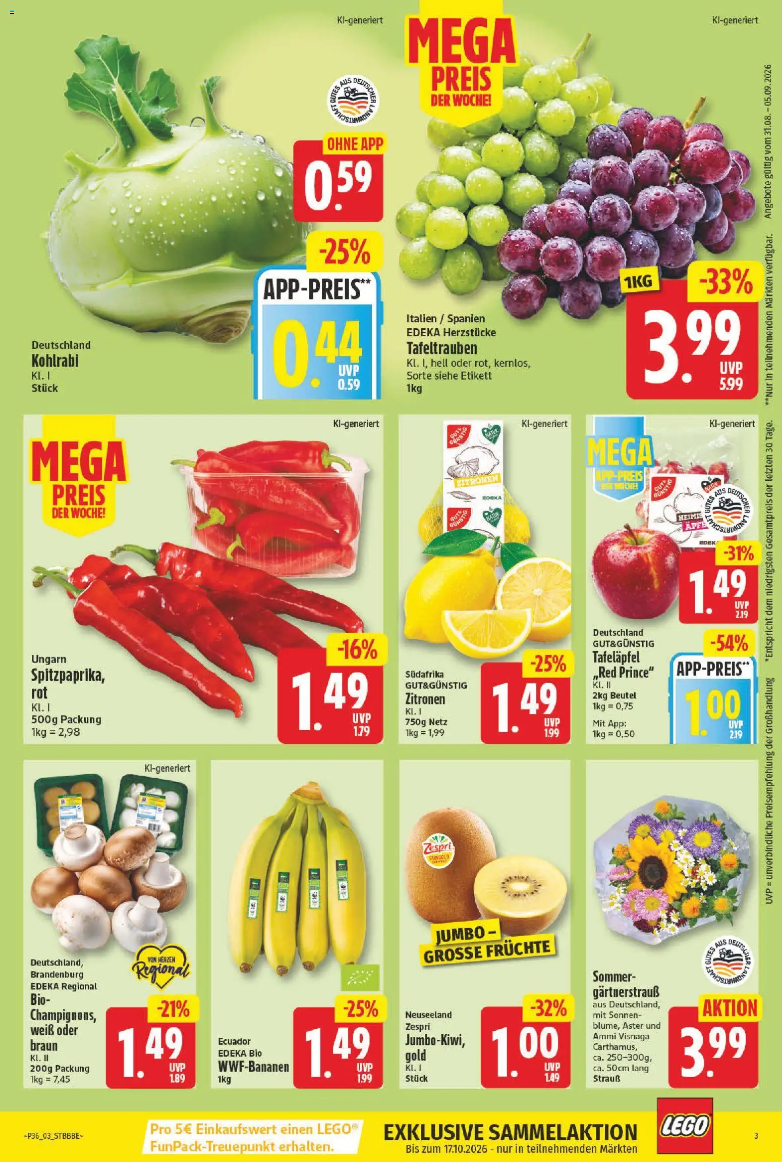 NP Discount Prospekt – gültig ab 31.08.2026 | Seite: 3 | Produkte: Kohlrabi, Zitronen