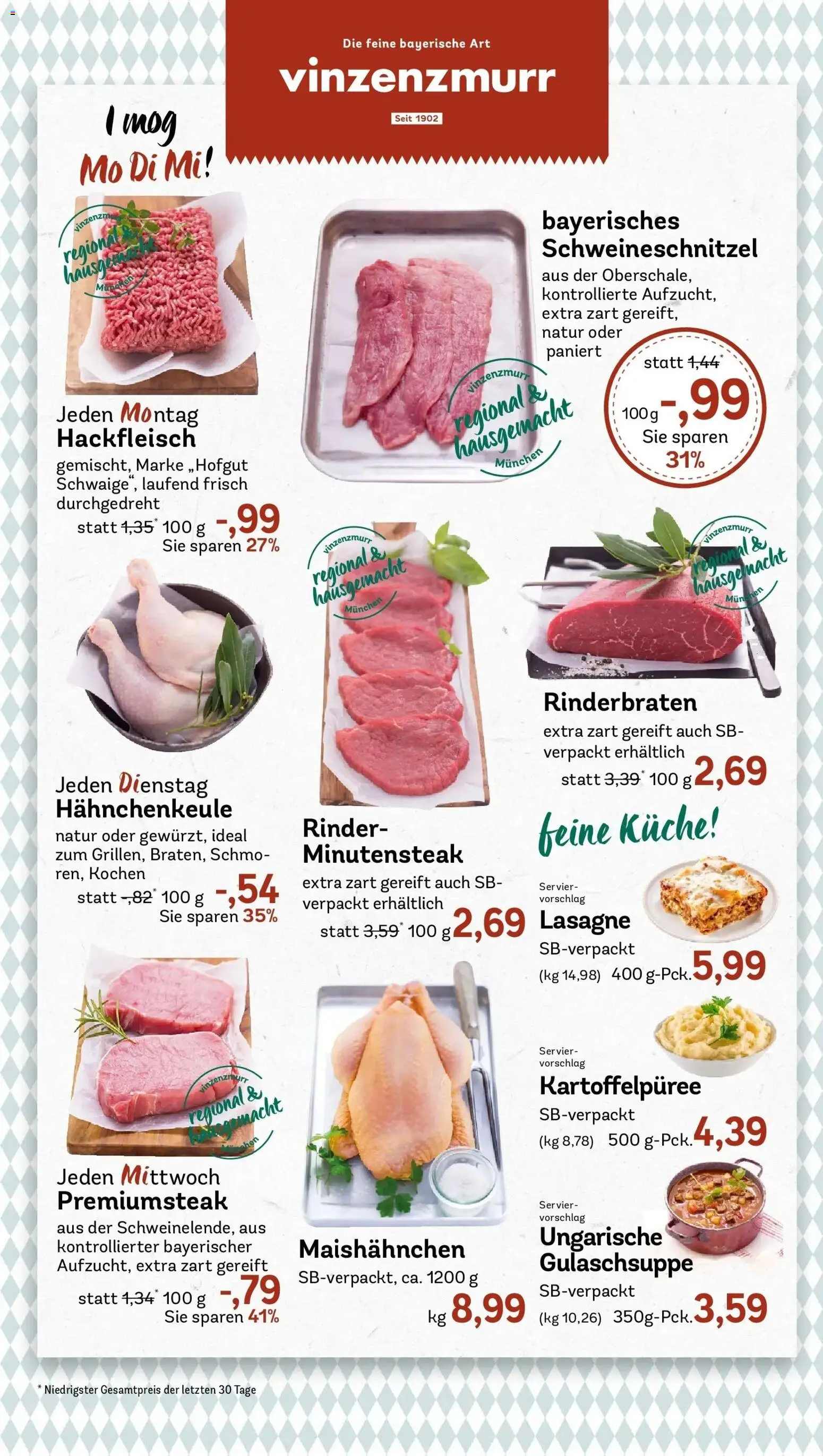 REWE Prospekt ab 14.09.2026 zum Blättern » Angebote | Seite: 6 | Produkte: Rinderbraten, Küche, Lasagne, Hackfleisch