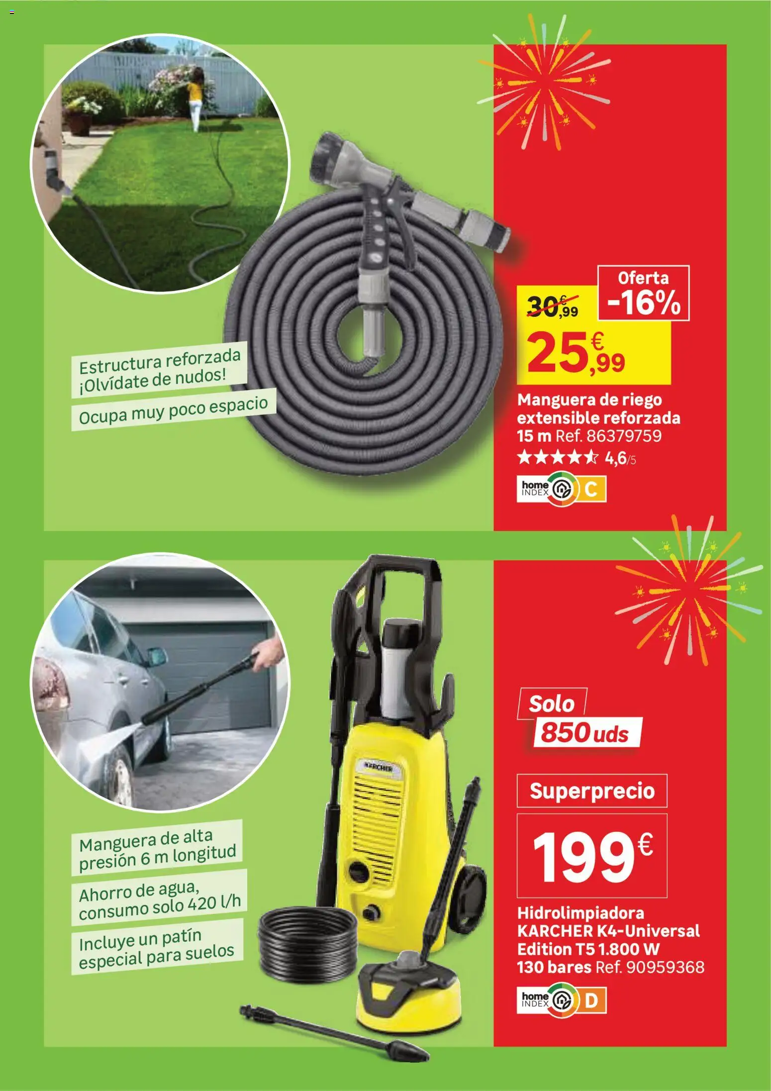 Leroy Merlin catálogo │ válido desde el 23/06/2026 | Página: 34 | Productos: Hidrolimpiadora, Manguera