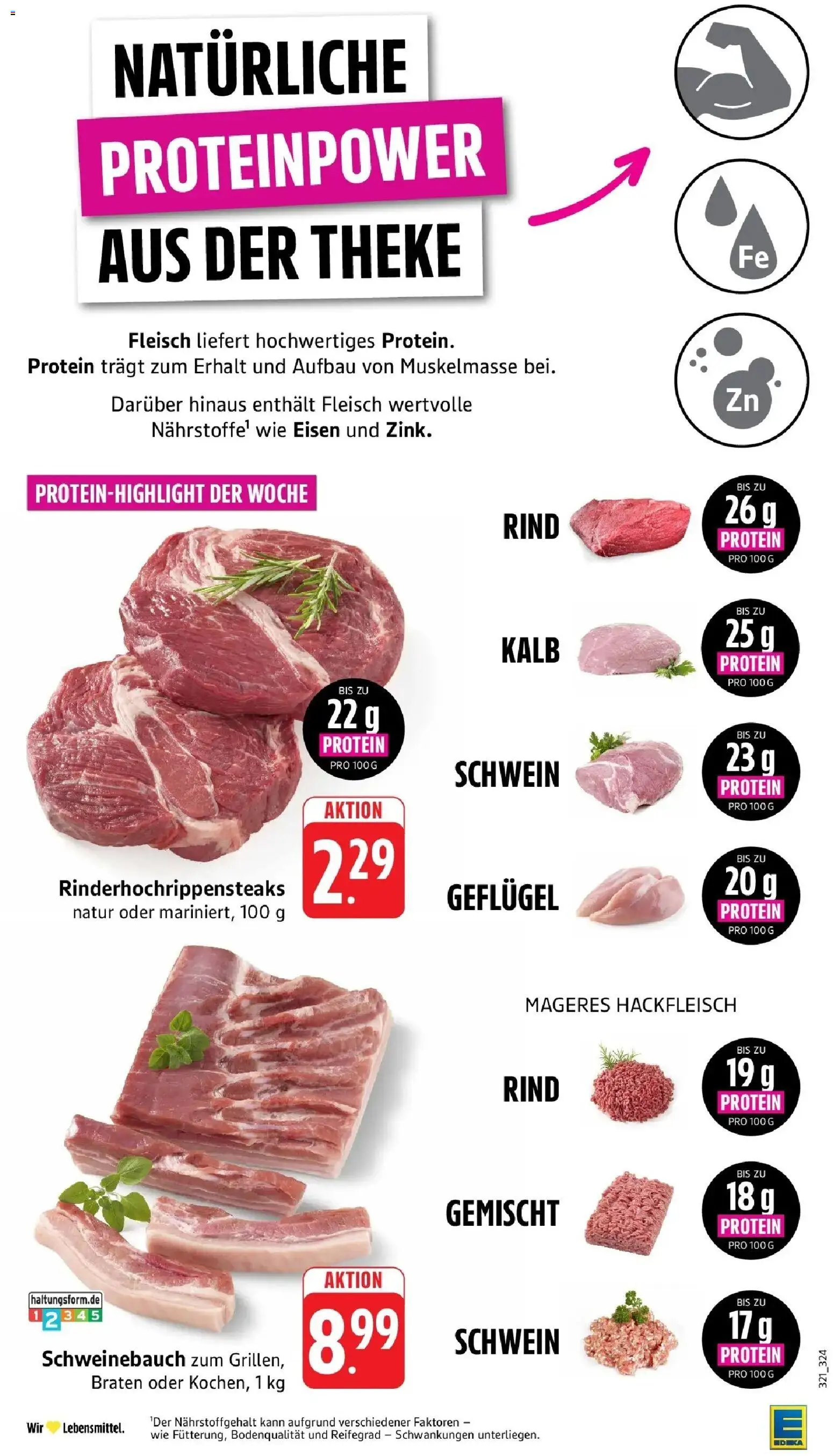 Edeka Prospekt Bad Bergzabern (ab 10.08.2026) » Angebote Online | Seite: 3 | Produkte: Theke, Schweinebauch, Fleisch, Hackfleisch