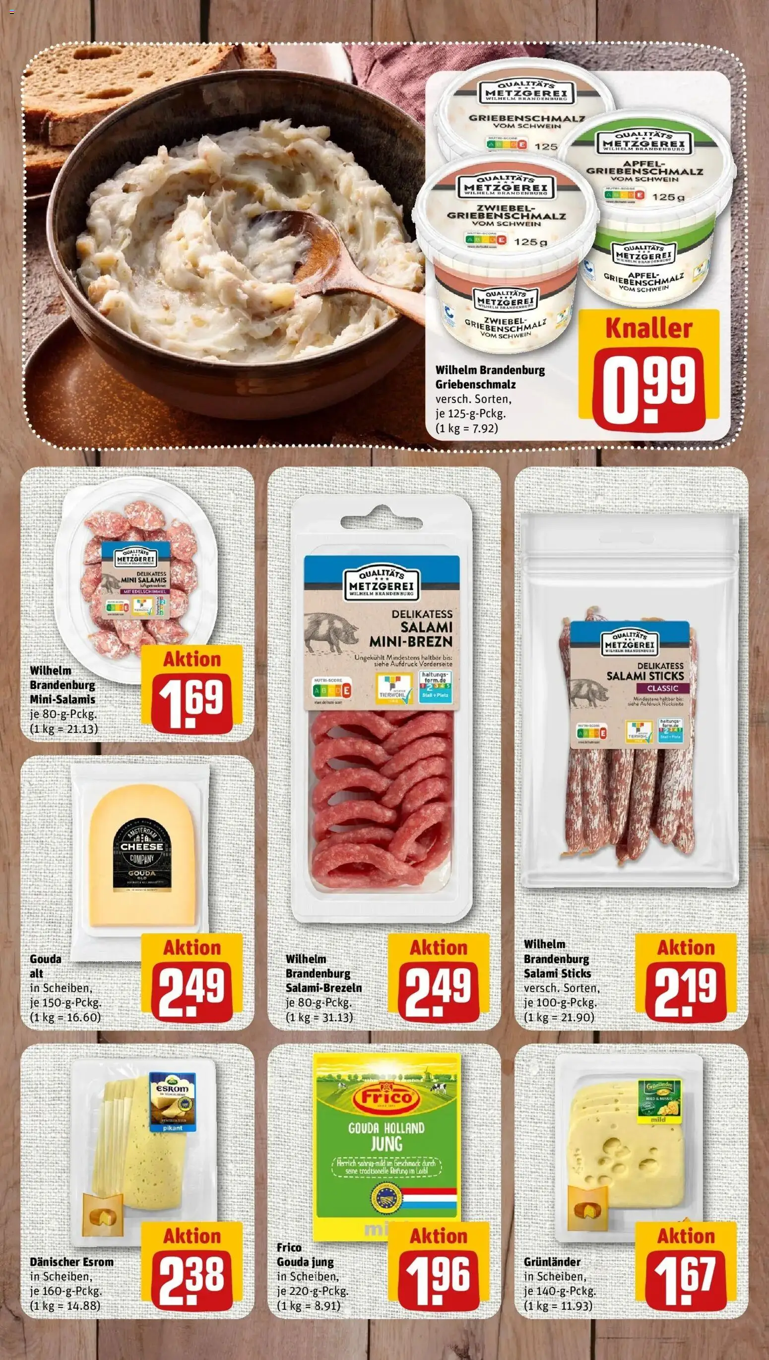 REWE Prospekt ab 26.10.2026 zum Blättern » Angebote | Seite: 8 | Produkte: Gouda, Äpfel, Grunlander, Salami