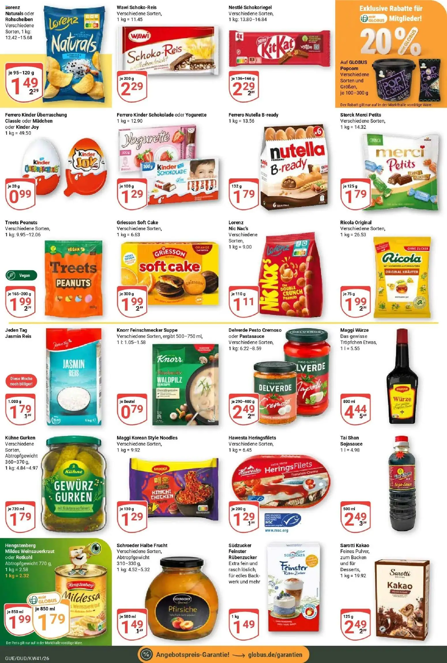 Globus Prospekt Saarbrücken-Güdingen (ab 05.10.2026) » Angebote online | Seite: 19 | Produkte: Kinder schokolade, Maggi, Schokolade, Kinder joy