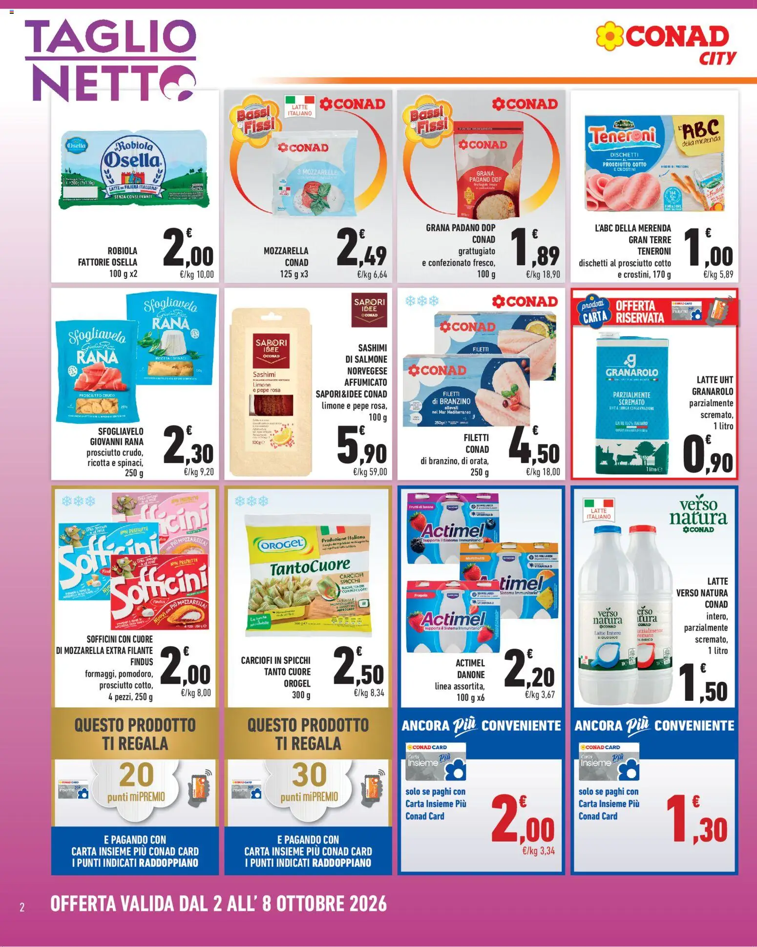 Volantino Conad del 02/10/2026 | Pagina: 2 | Prodotti: Frutti di bosco, Pepe, Limone, Ricotta