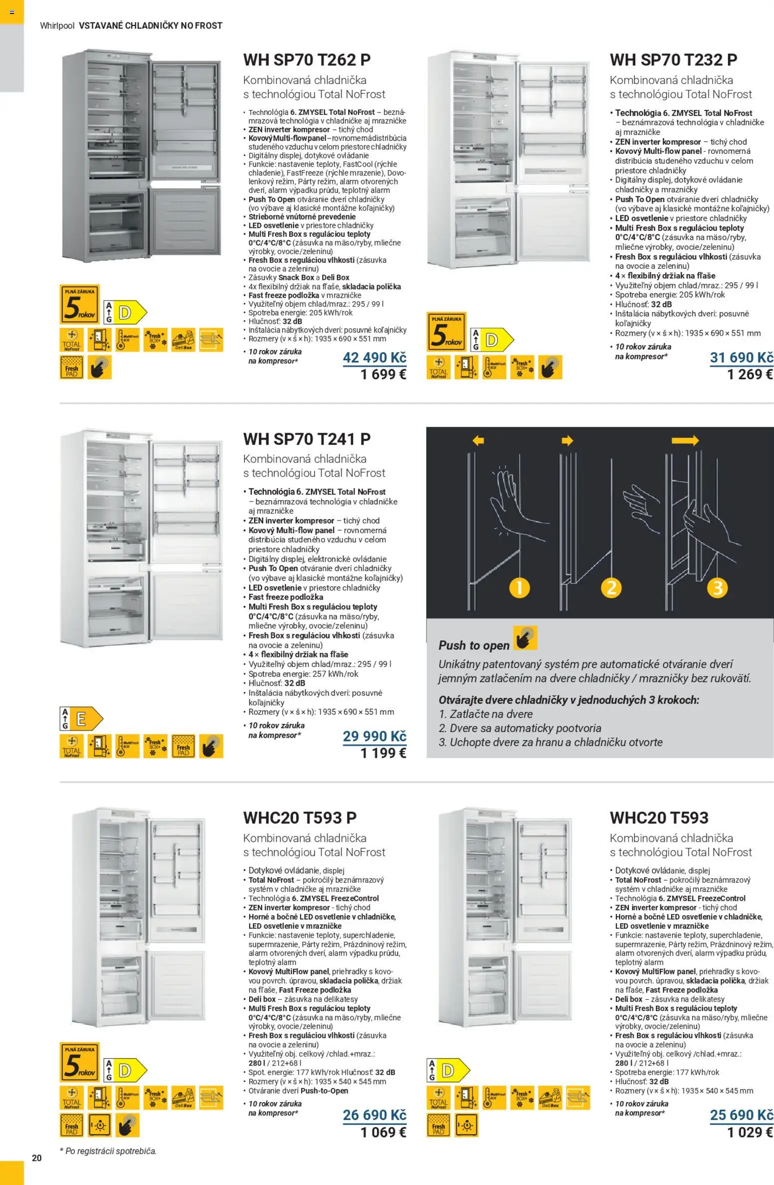Möbelix leták - WHIRLPOOL od 01.08.2025 | Strana: 20 | Produkty: Box, Chladnička, Zásuvka, LED