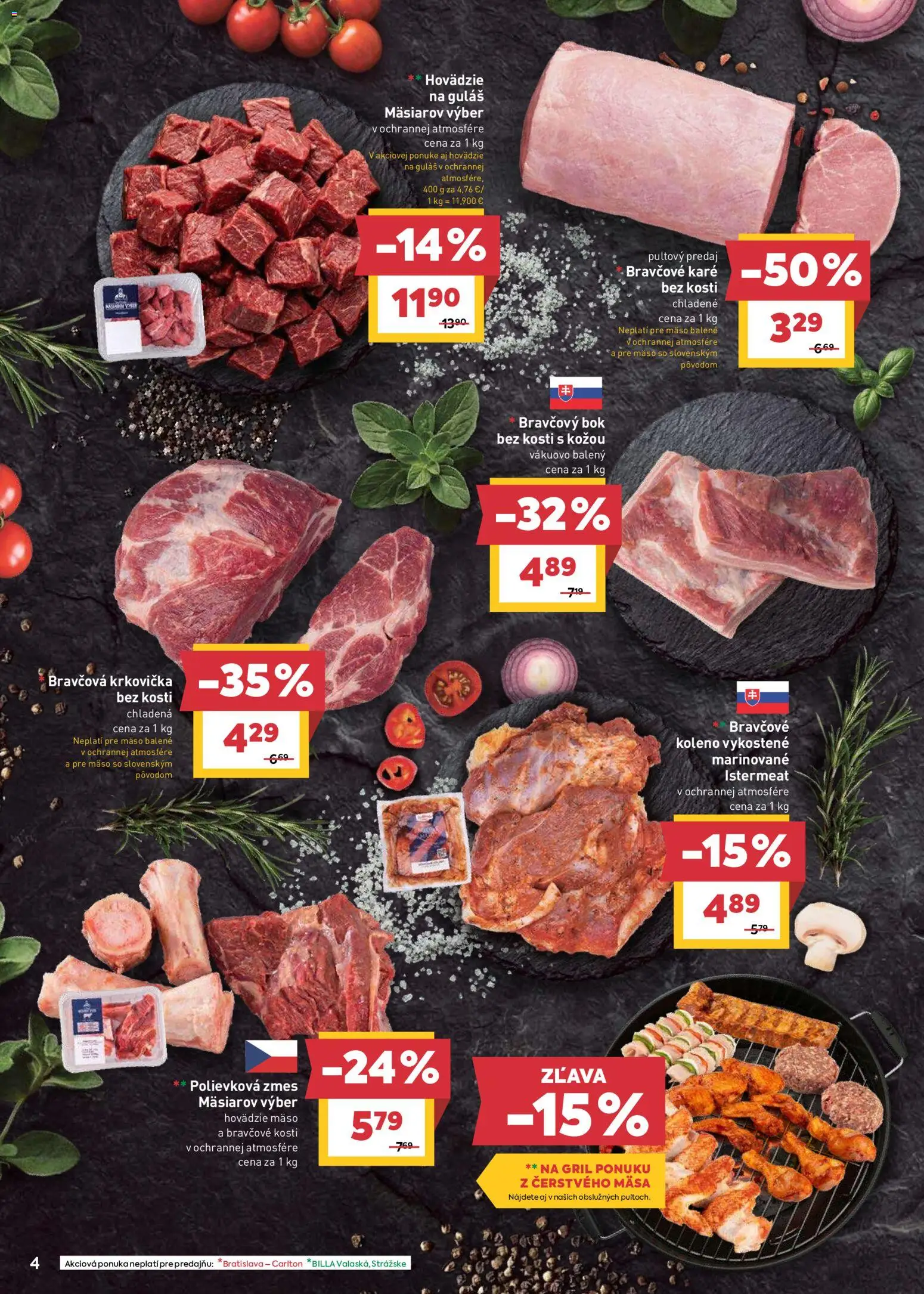 Nové Billa akcie – leták je platný od 01.07.2026 | Strana: 4