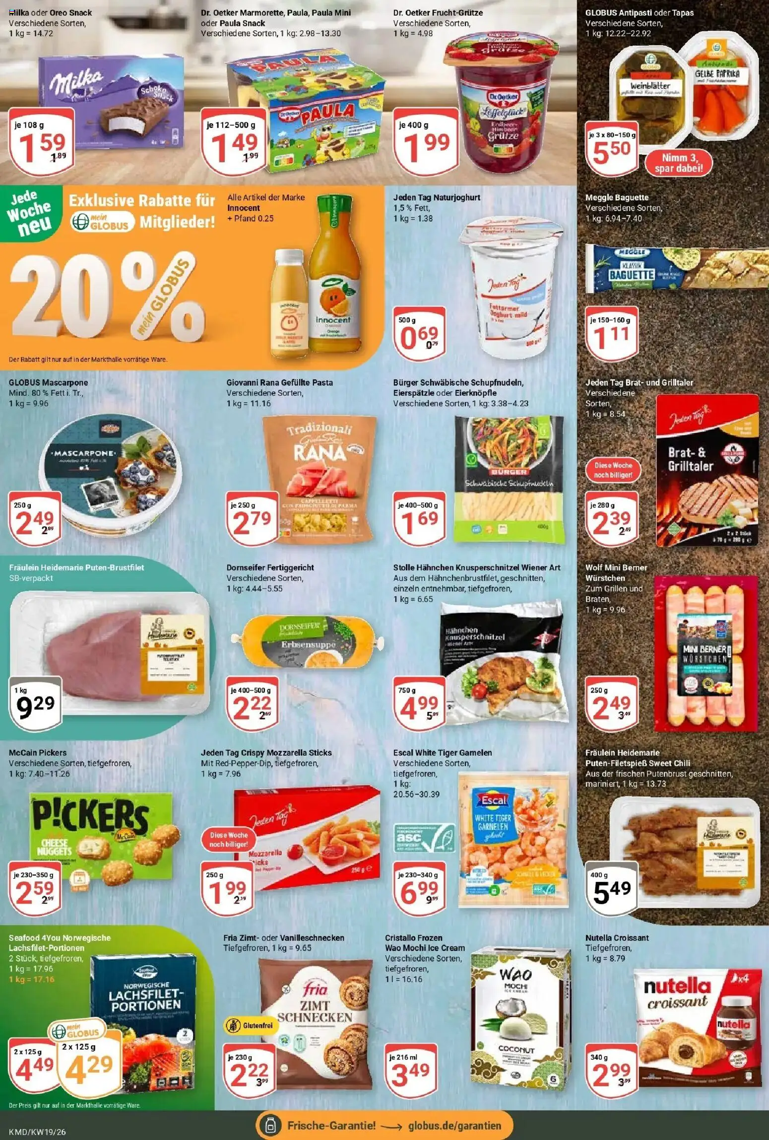 Globus Prospekt Köln	 – gültig ab 04.05.2026 | Seite: 9 | Produkte: Hahnchen, Burger, Nutella, Mochi
