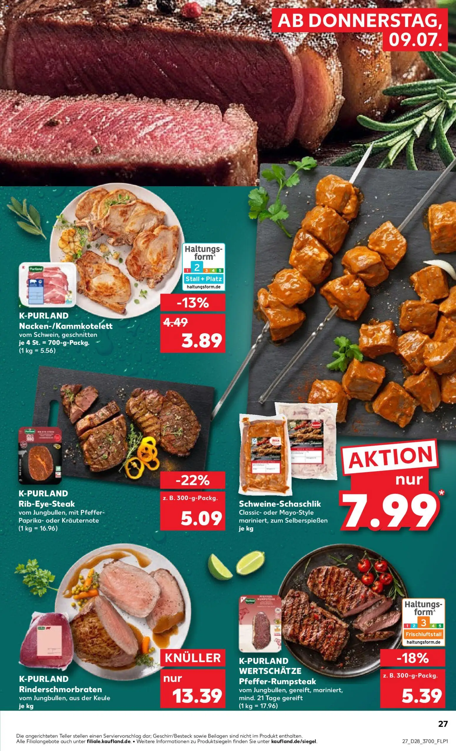 Kaufland Německo leták - Rostock od 09.07.2026 | Strana: 27 | Produkty: Paprika, Forma