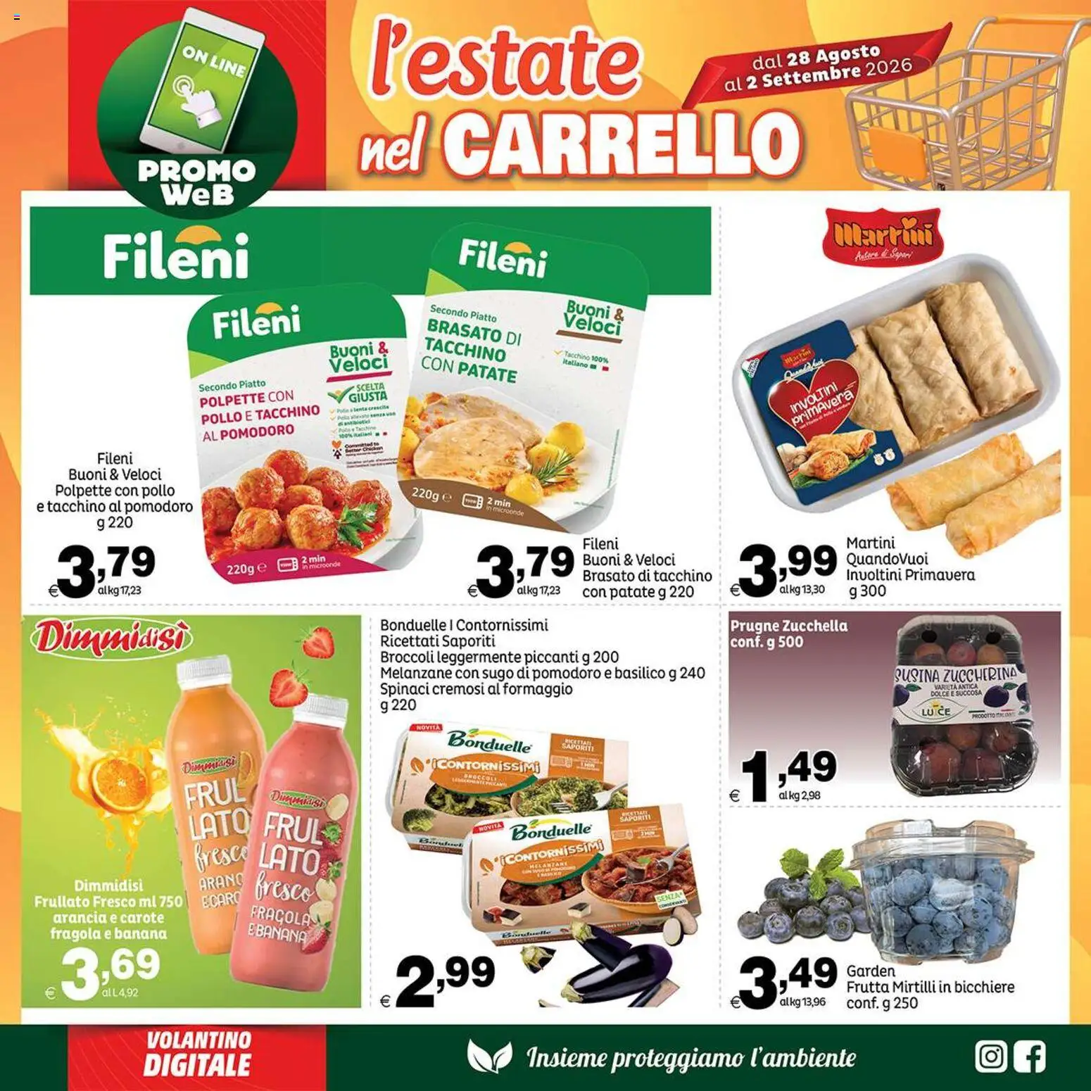 Volantino Elite Supermercati del 28/08/2026 | Pagina: 7 | Prodotti: Pollo, Spinaci, Broccoli, Melanzane