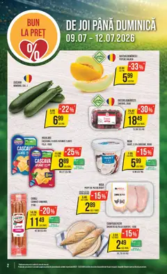 Ofertele Mega Image valabile de la 09.07.2026 | Pagină: 2 | Produse: Hacıyatmaz Kedi Oyuncağı, Carne De Pui, Fulgi, Cârnați