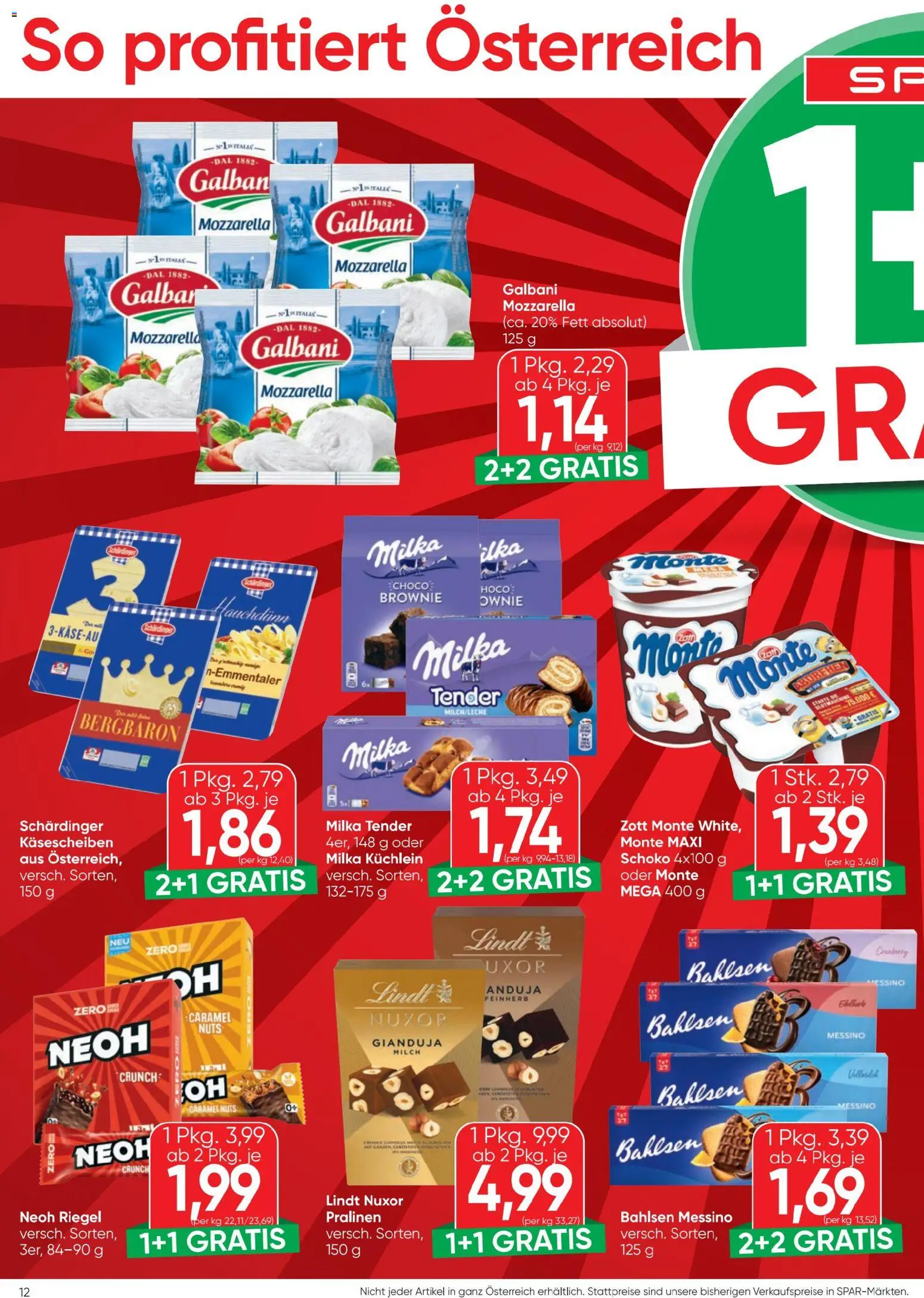 Spar - Flugblatt gültig ab 21.05.2026 | Seite: 12 | Produkte: Milch