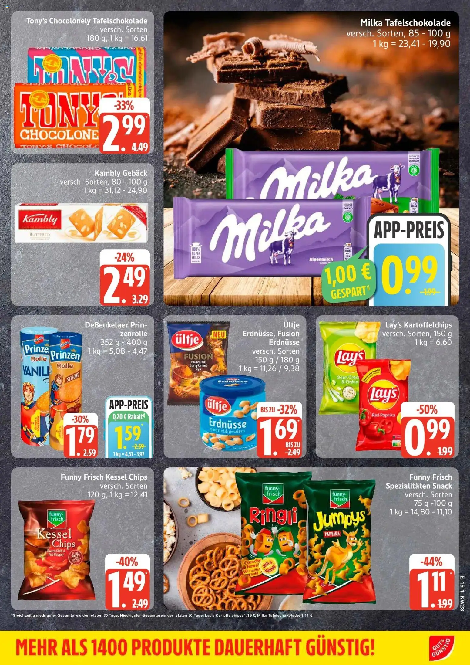Edeka prospekt Elmshorn – gültig ab 01.06.2026 | Seite: 17 | Produkte: Erdnüsse, Funny frisch, Paprika, Chili