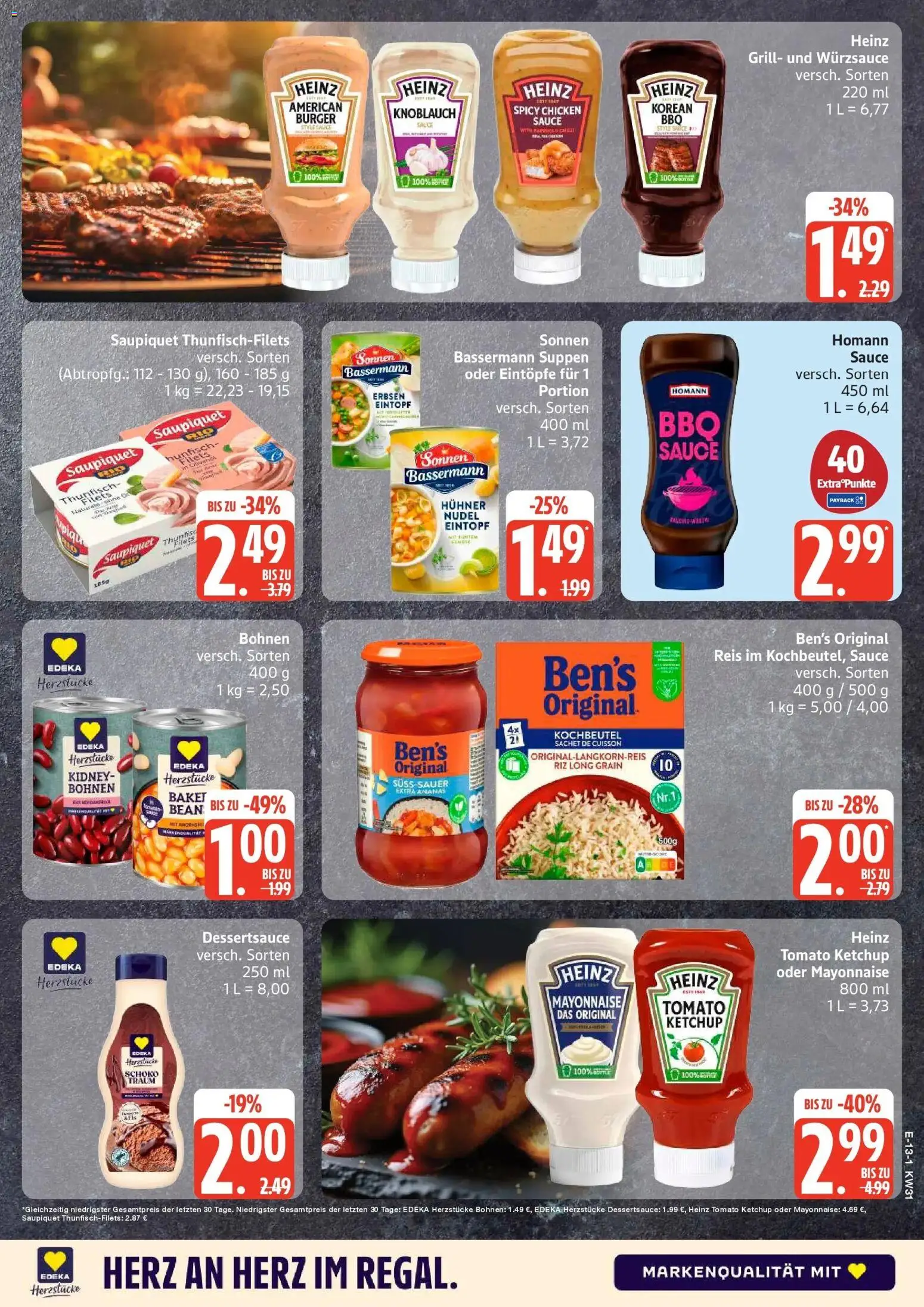 Edeka Prospekt Schwarzenbek – gültig ab 27.07.2026 | Seite: 15 | Produkte: Grill, Thunfisch, Burger, Knoblauch