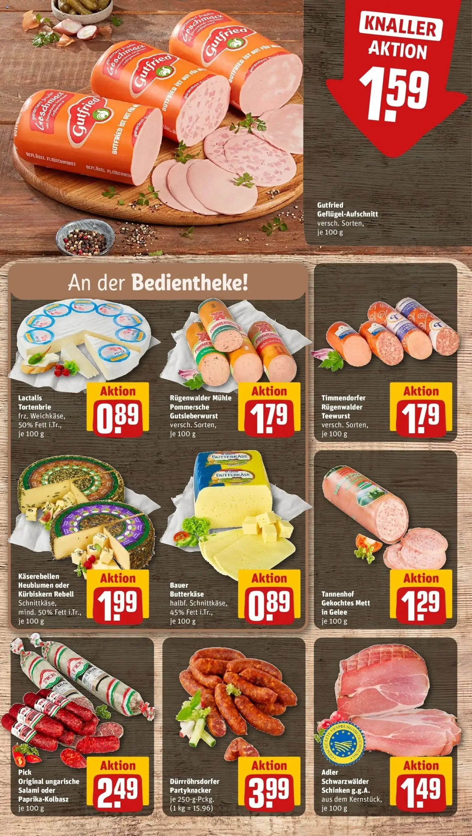 REWE Prospekt ab 19.10.2026 zum Blättern » Angebote | Seite: 12 | Produkte: Mühle, Salami, Schinken
