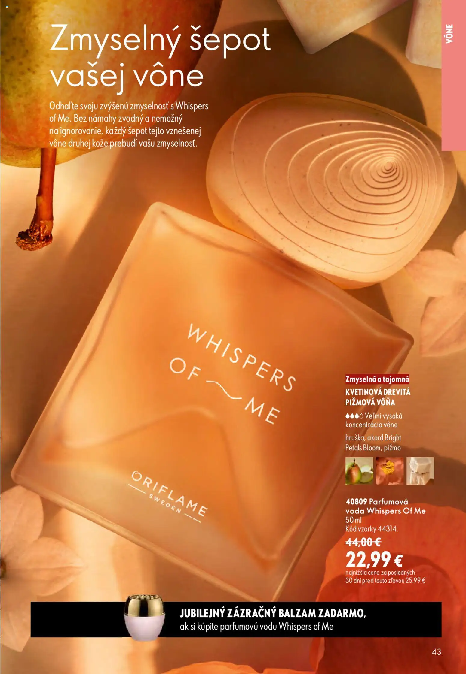 Nové Oriflame akcie – leták je platný od 09.09.2026 | Strana: 43 | Produkty: Voda