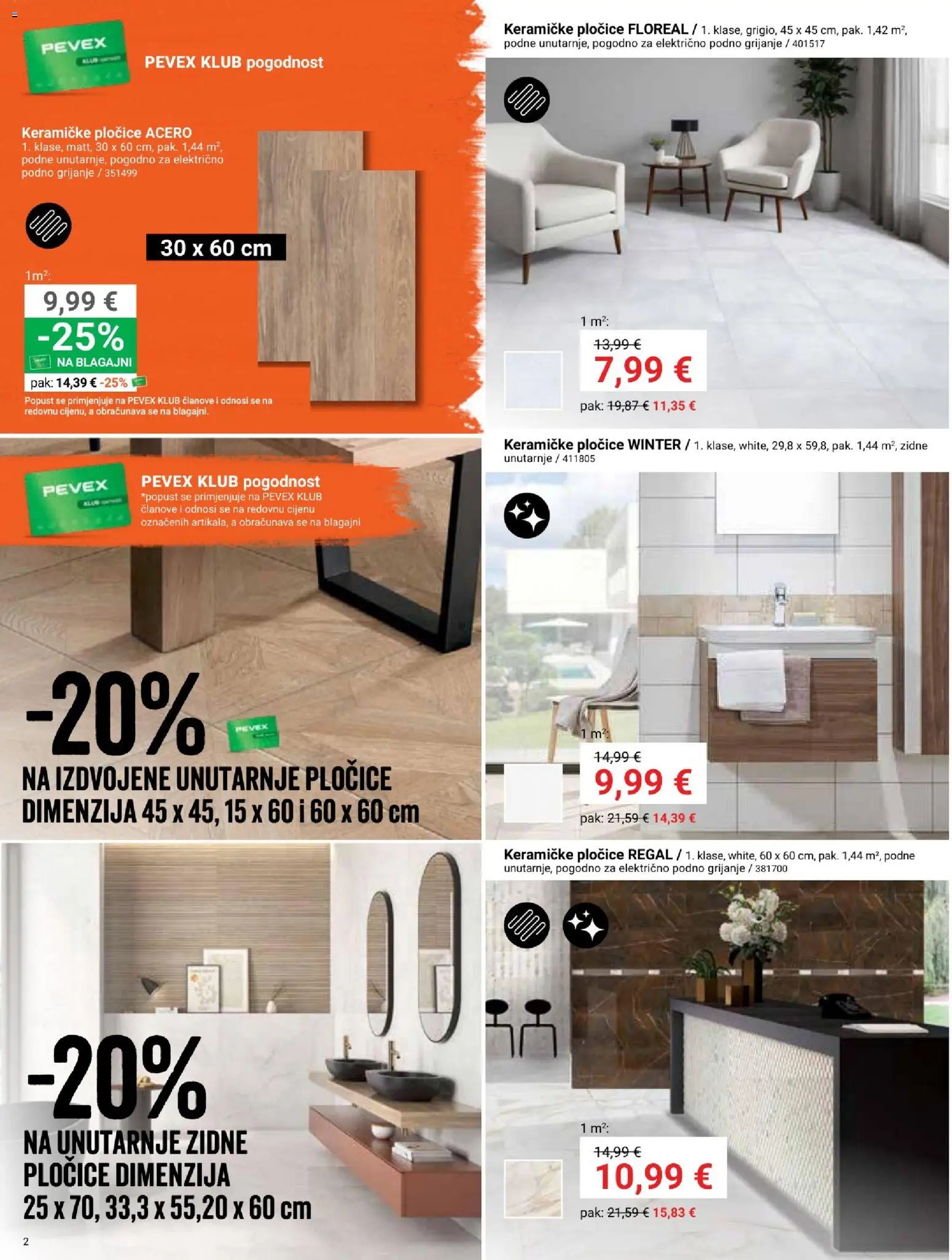 Pevex katalog | vrijedi od 28.05.2026 | Stranica: 2 | Proizvodi: Pločice, Regal