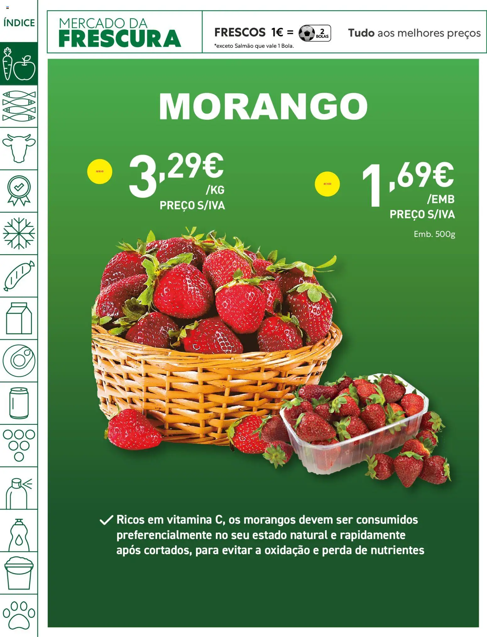 Recheio folheto Madeira │ válido de 05.05.2026 | Página: 2 | Produtos: Salmão, Morangos