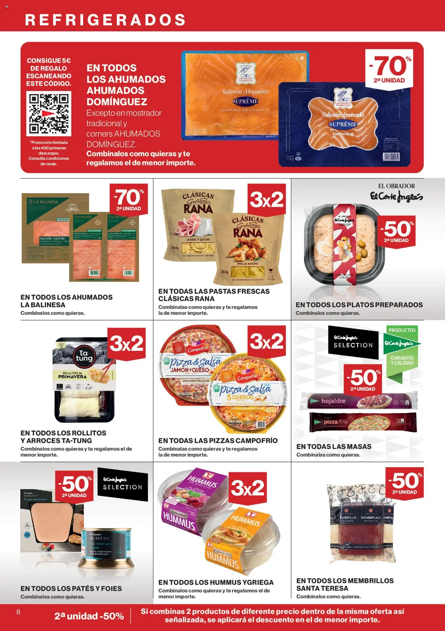 Supercor folleto │ válido desde el 28/10/2026 | Página: 8 | Productos: Queso, Jamón, Salmón ahumado, Maceta