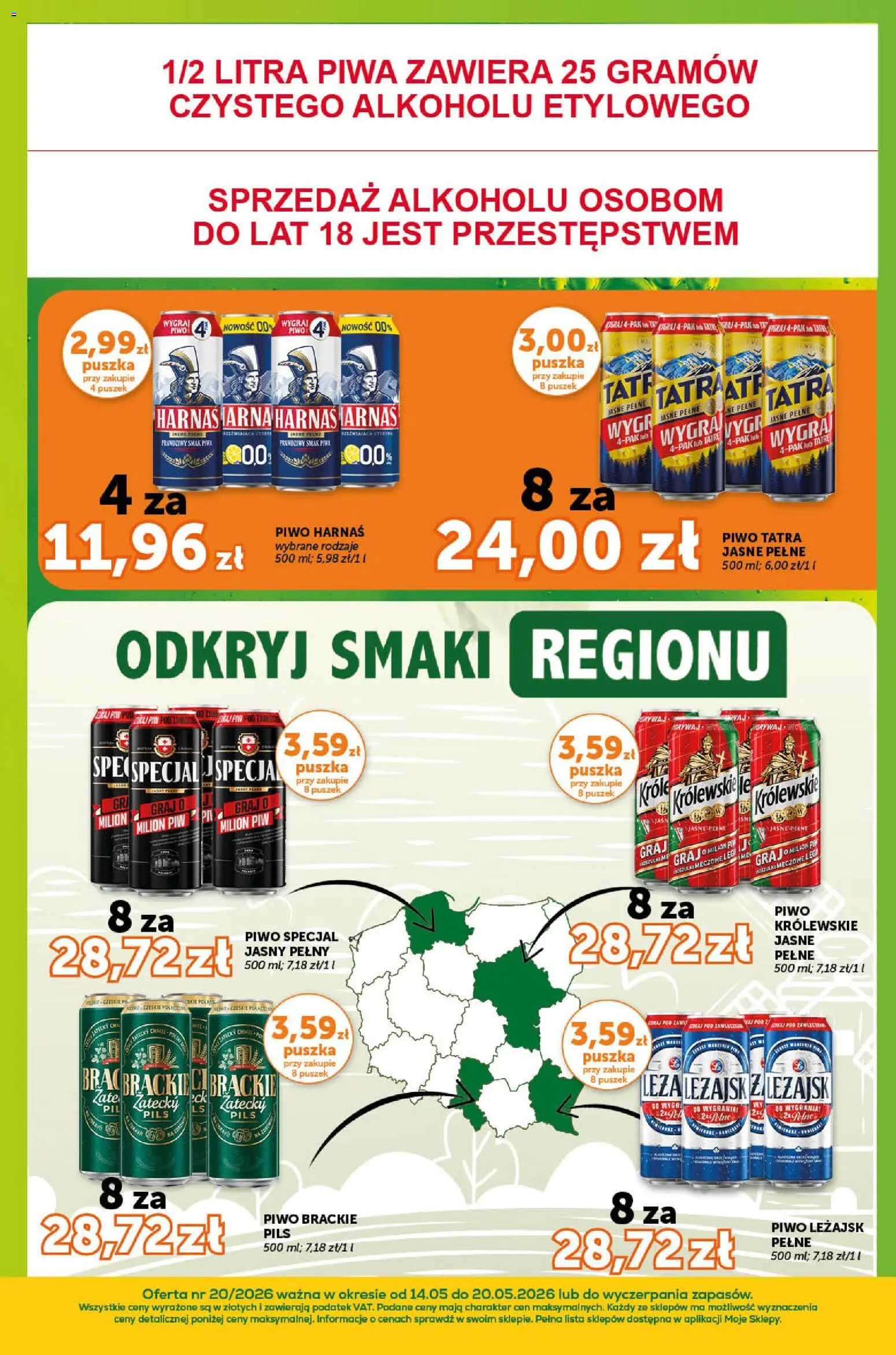 Euro Sklep gazetka - Sprawdź, co więcej od 14.05.2026 | Strona: 8 | Produkty: Gra, Harnaś, Piwo