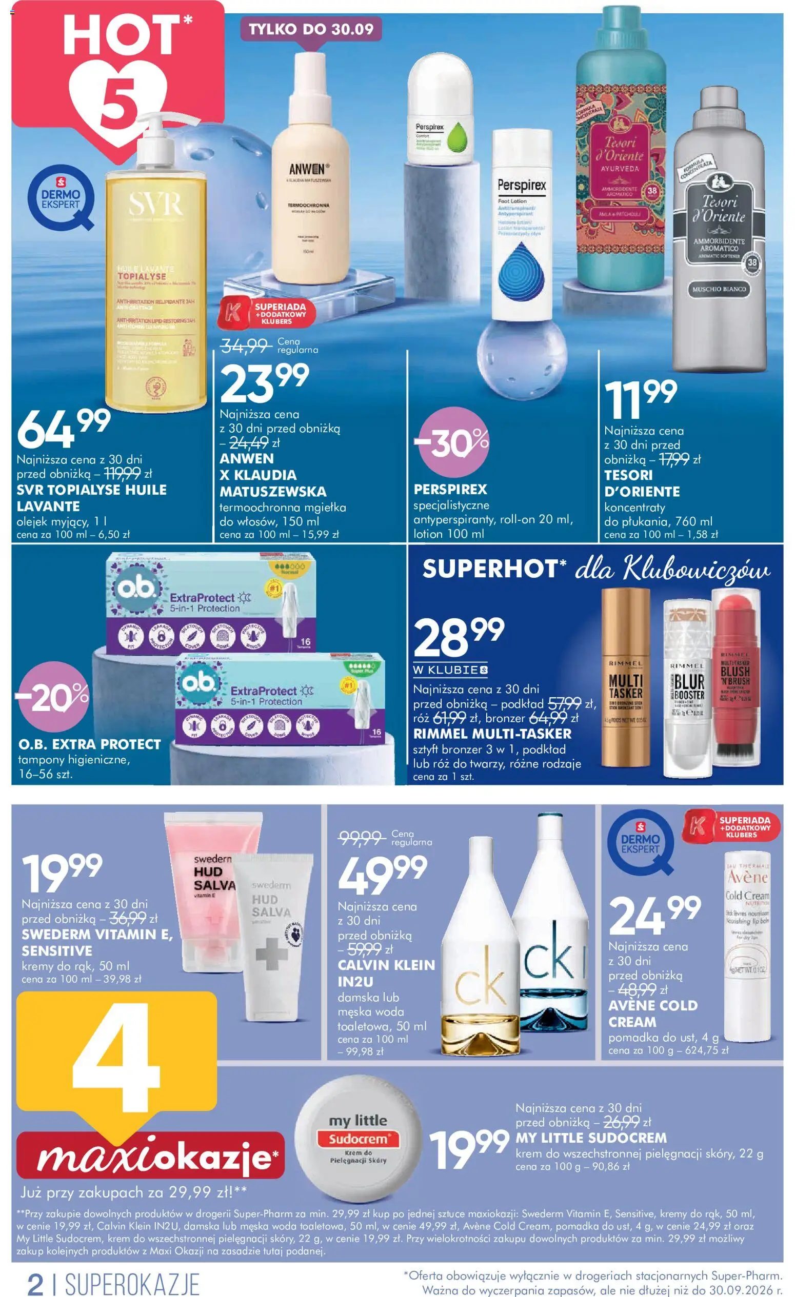 Super-pharm gazetka od 19.09.2026 | Strona: 2 | Produkty: Pomadka, Róż, Krem, Lotion