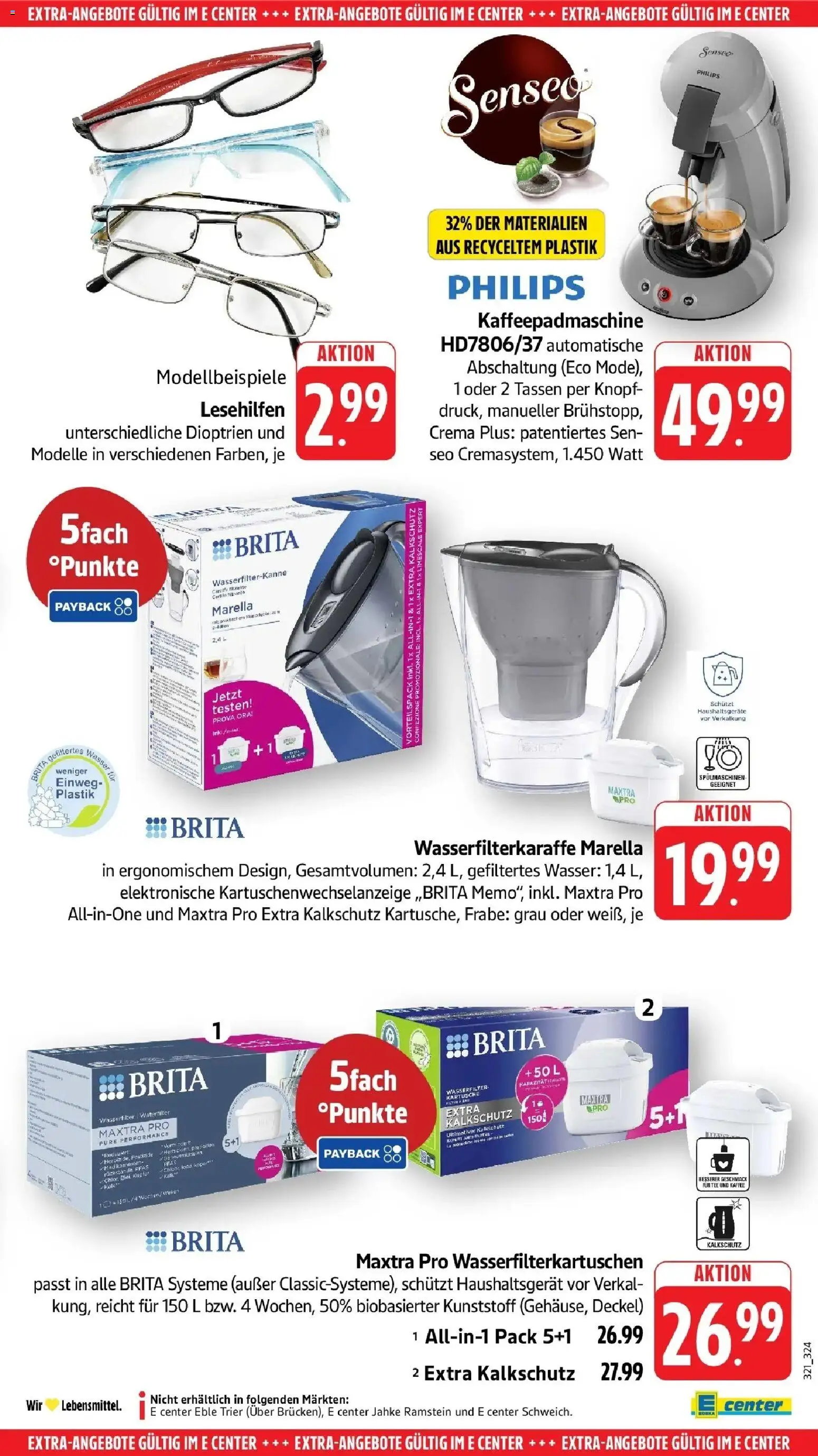 E center Prospekt Bad Kreuznach	 (ab 04.05.2026) zum Blättern | Seite: 67 | Produkte: Philips, Kaffee, Wasser, Tee