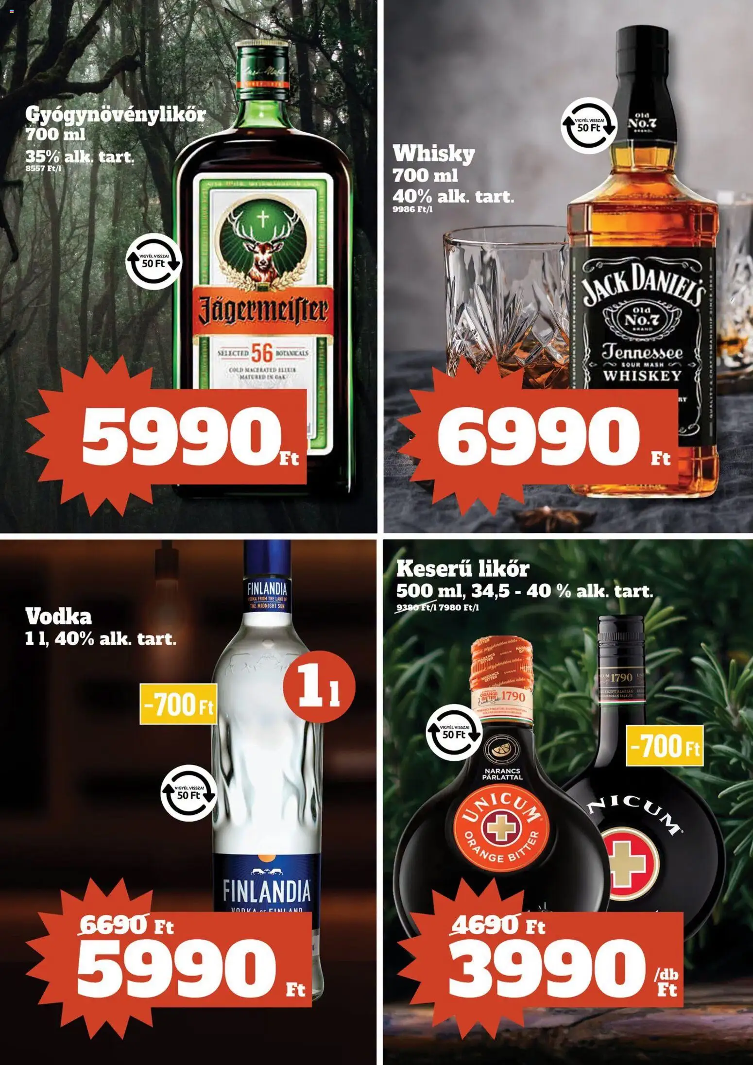 Family Diszkont akciós ujság - amely érvényes a következő dátumtól: 2026.07.03. | Oldal: 21 | Termékek: Jägermeister, Whiskey, Vodka, Whisky