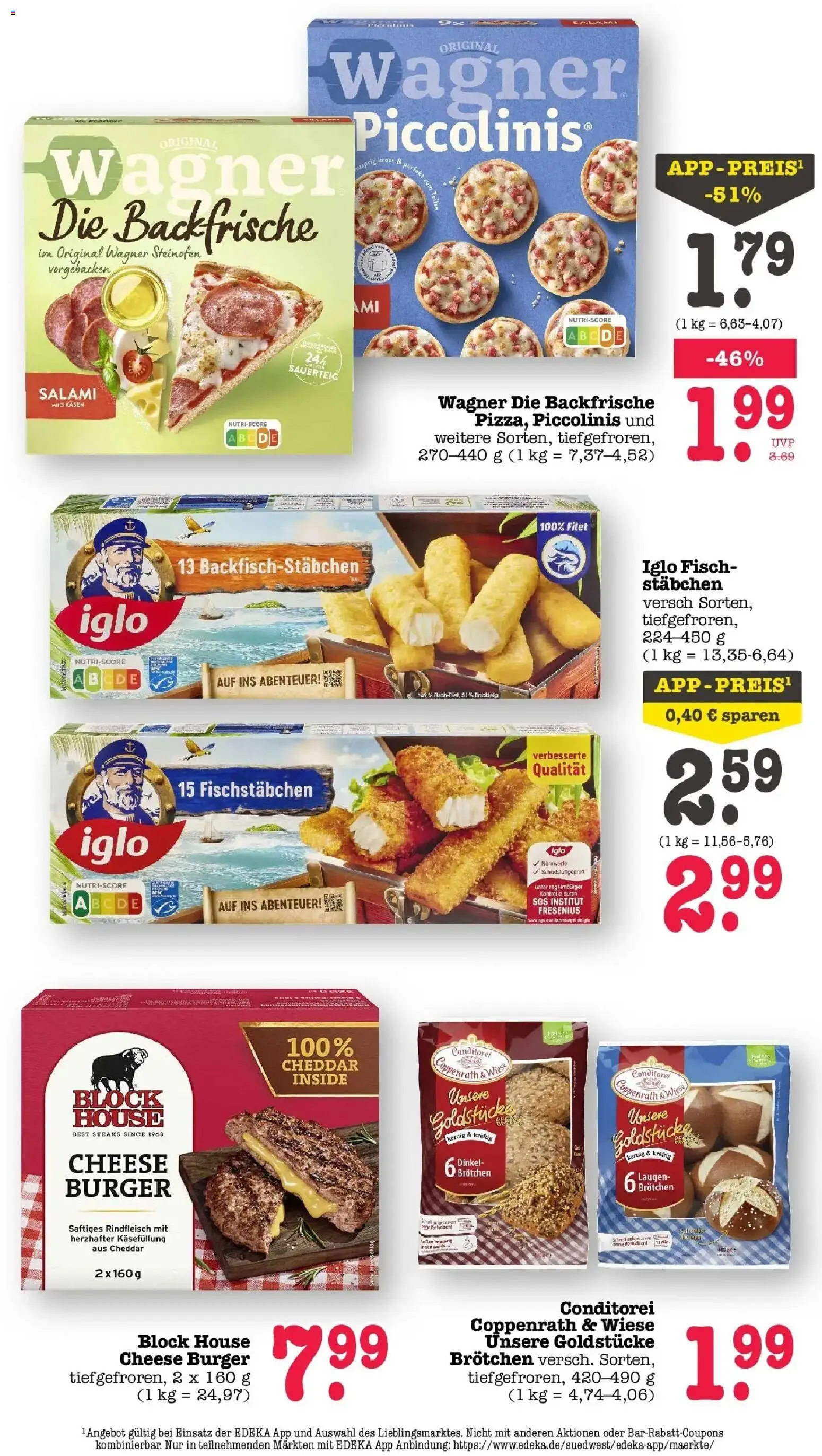 Edeka Prospekt Offenbach (ab 10.08.2026) » Angebote Online | Seite: 26 | Produkte: Iglo, Burger, Fisch, Rindfleisch