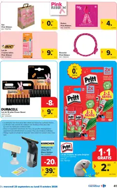 Carrefour folder semaine 39 - Voorbeeld van een folder van Carrefour, geldig van 23/09/2026 | Pagina: 41 | Producten: Papier, Boost