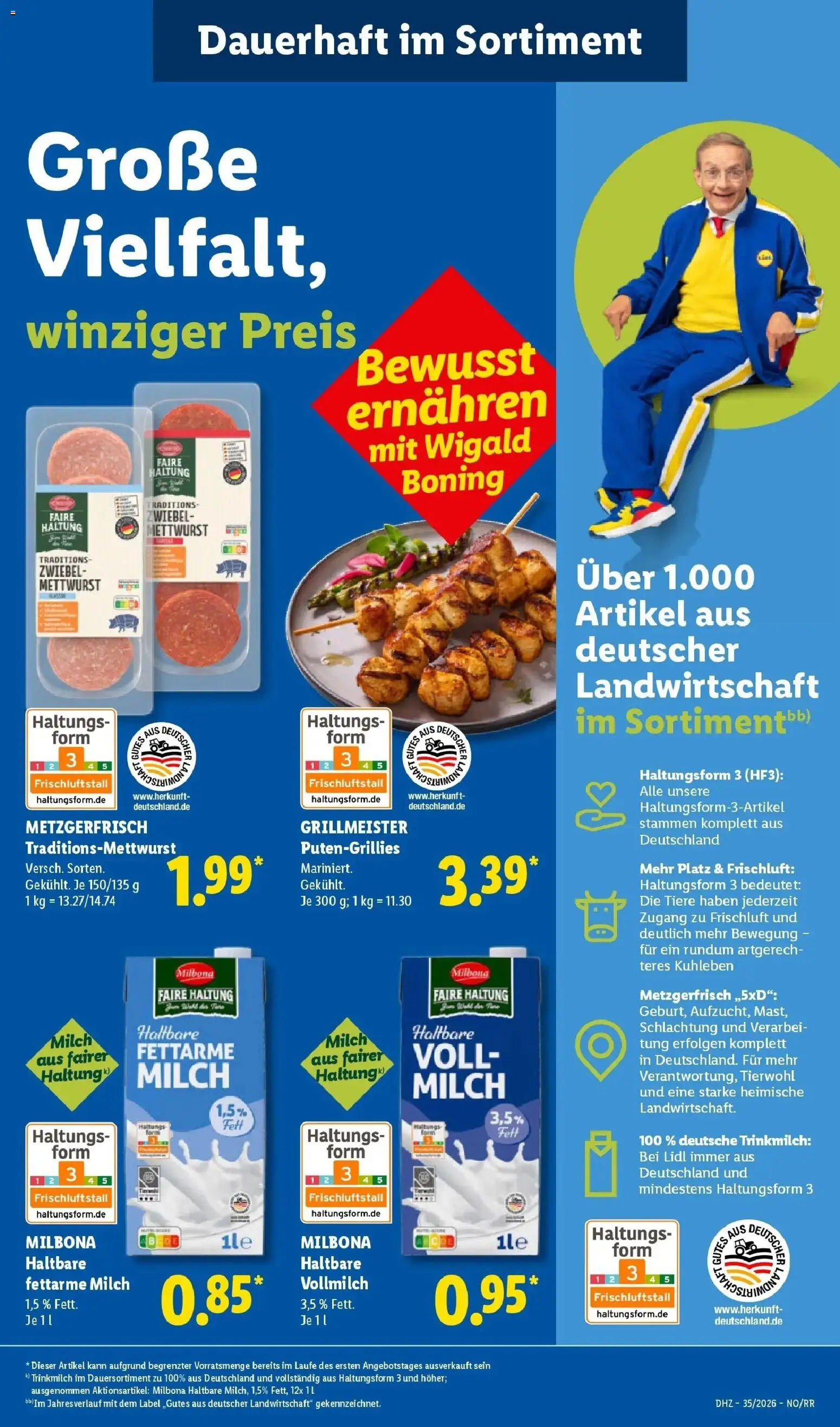 Lidl Prospekt Wahlstedt (ab 24.08.2026) zum Blättern » Angebote | Seite: 71 | Produkte: Milch