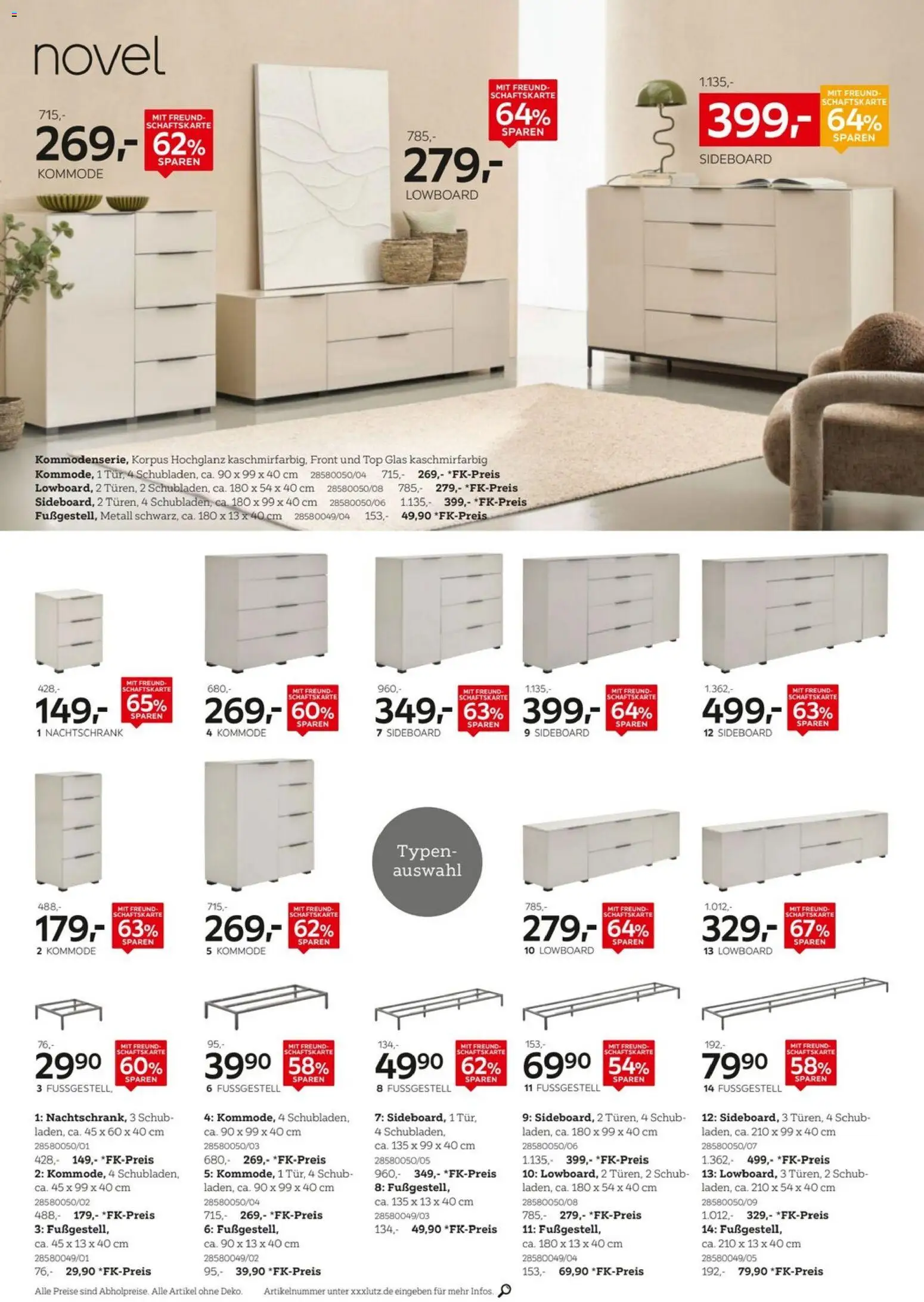 XXXLutz Aufbewahrung & Deko – gültig ab 16.05.2026 | Seite: 2 | Produkte: Top, Sideboard, Lowboard, Kommode