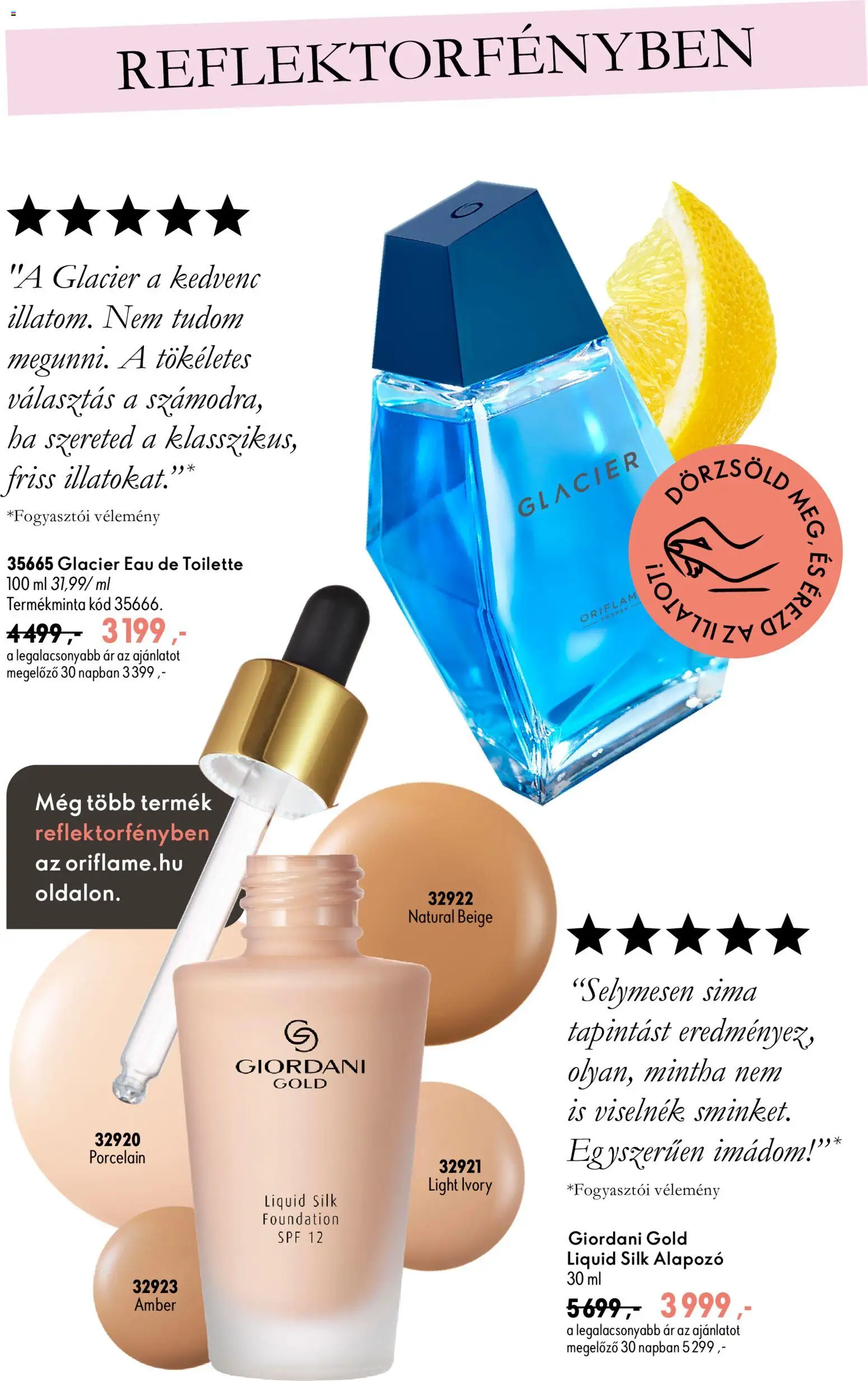 Oriflame akciós ujság - amely érvényes a következő dátumtól: 2026.09.30. | Oldal: 8 | Termékek: Alapozó