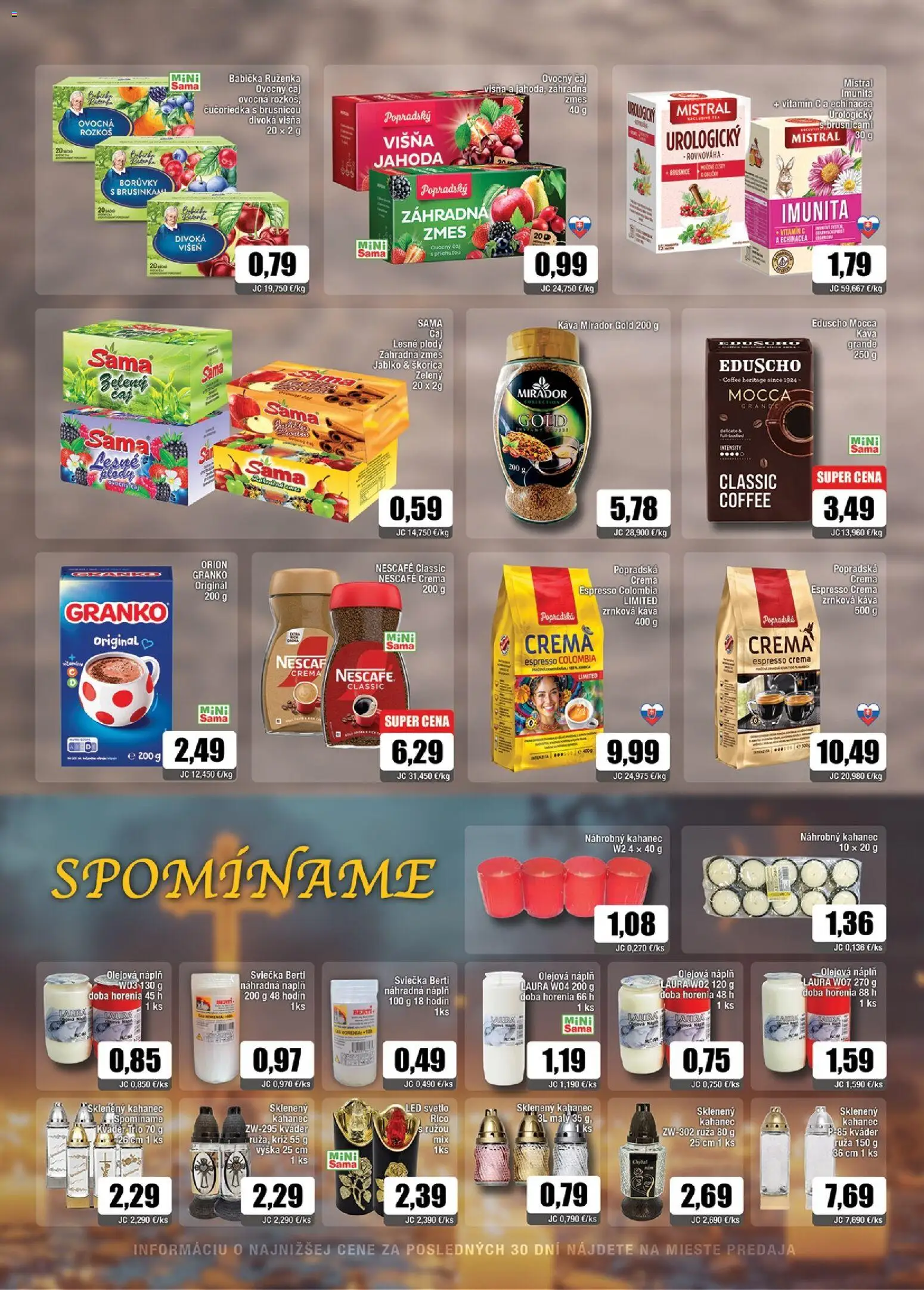 Nové Sama akcie – leták je platný od 02.10.2026 | Strana: 7 | Produkty: Svetlo, Led, Ovocný čaj