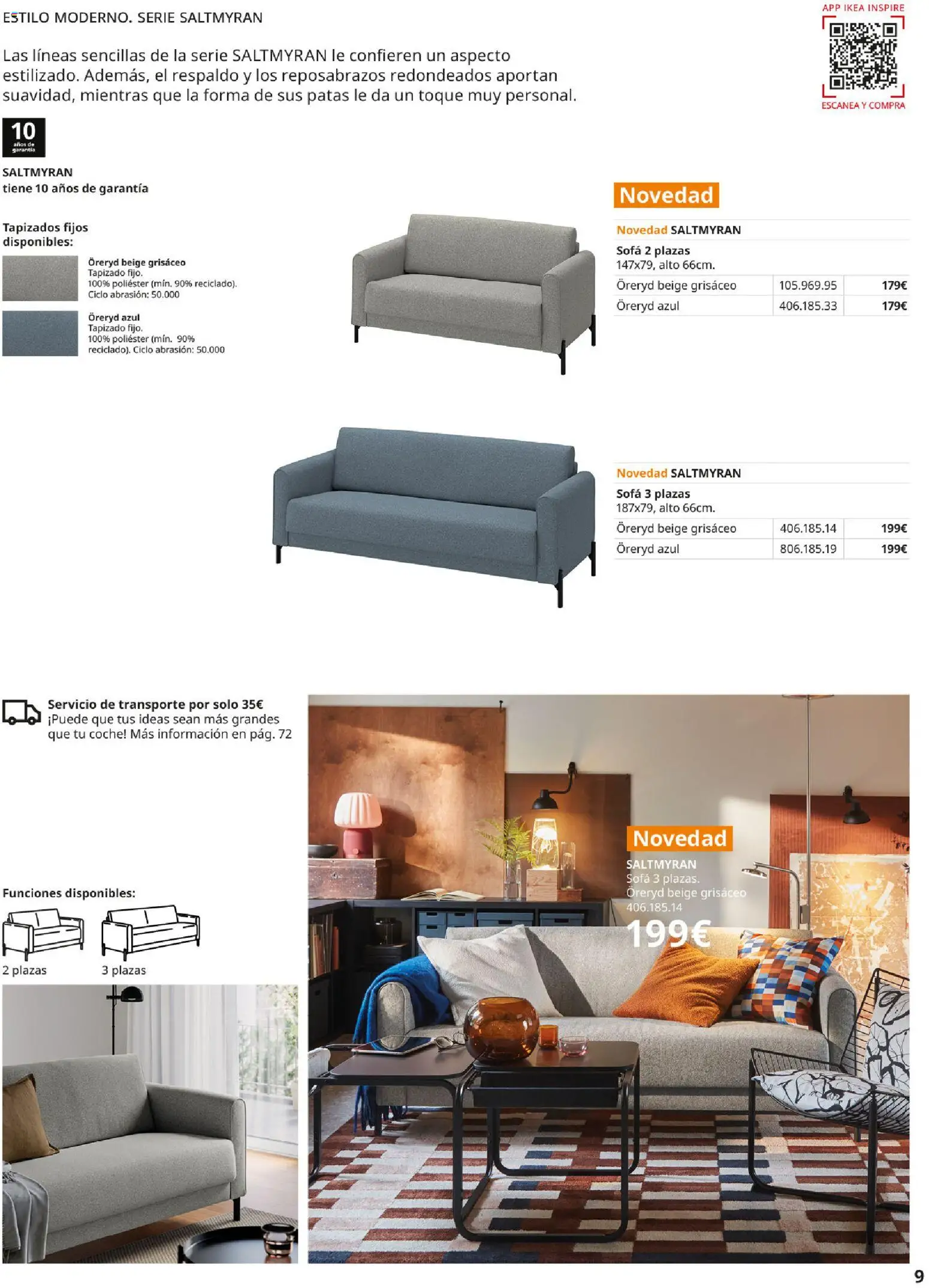 Catálogo IKEA Sofás │ válido desde el 07.05.2026 | Página: 9 | Productos: Sofá