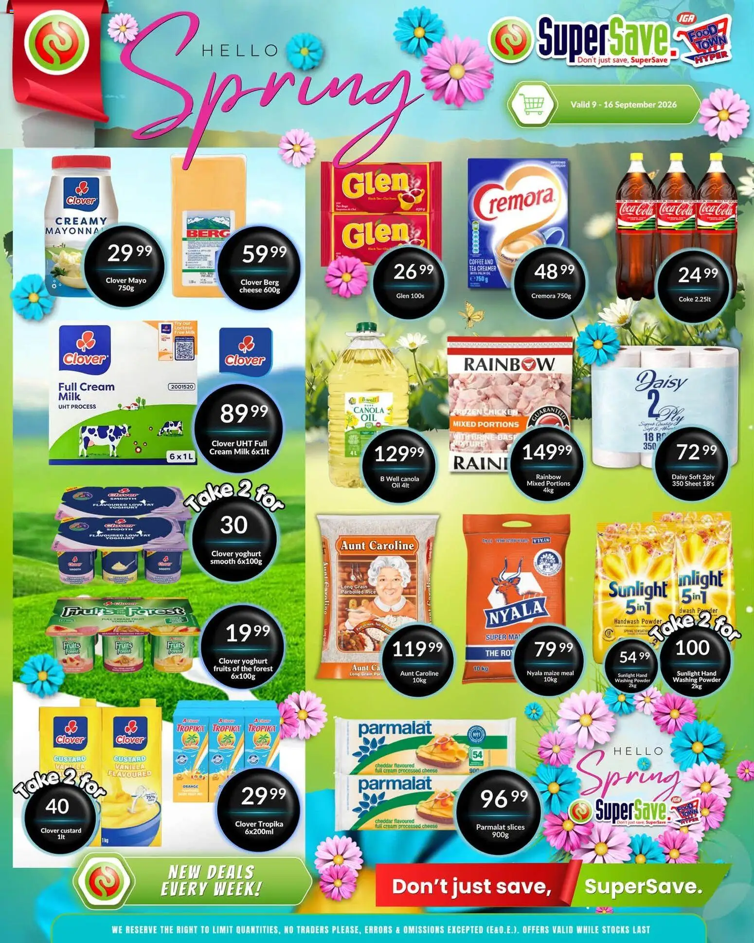 New Super Save catalogue – valid from 09/09/2026 | Page: 1 | Products: Custard, Vanilla, Milk, Tea