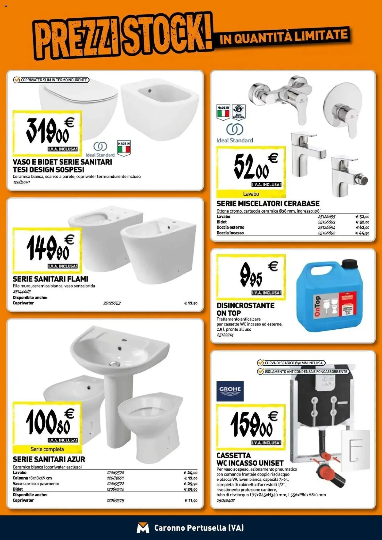 Volantino TECNOMAT del 24/09/2026 | Pagina: 4 | Prodotti: Anticalcare, Pavimento, Doccia, Vaso