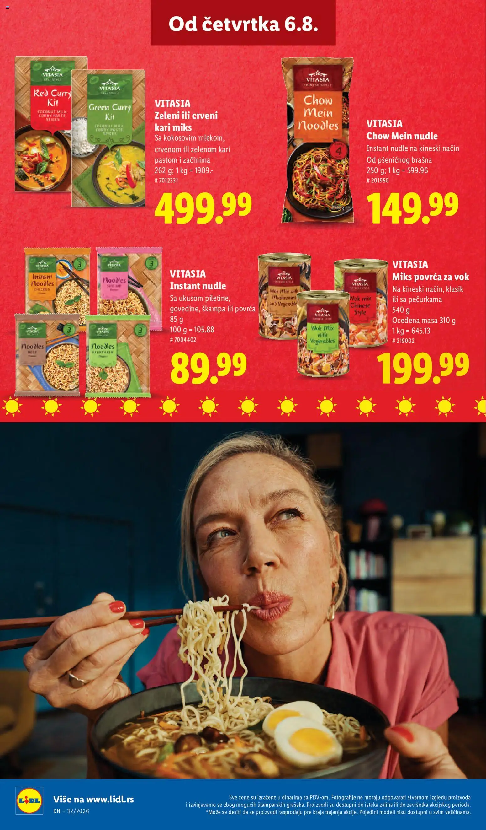 Lidl katalog - važi od 06.08.2026 | Strana: 54 | Proizvode: Wok, Nudle