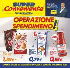 Anteprima del volantino SuperConveniente volantino Messina, Siracusa, Palermo valido a partire dal 23/10/2026