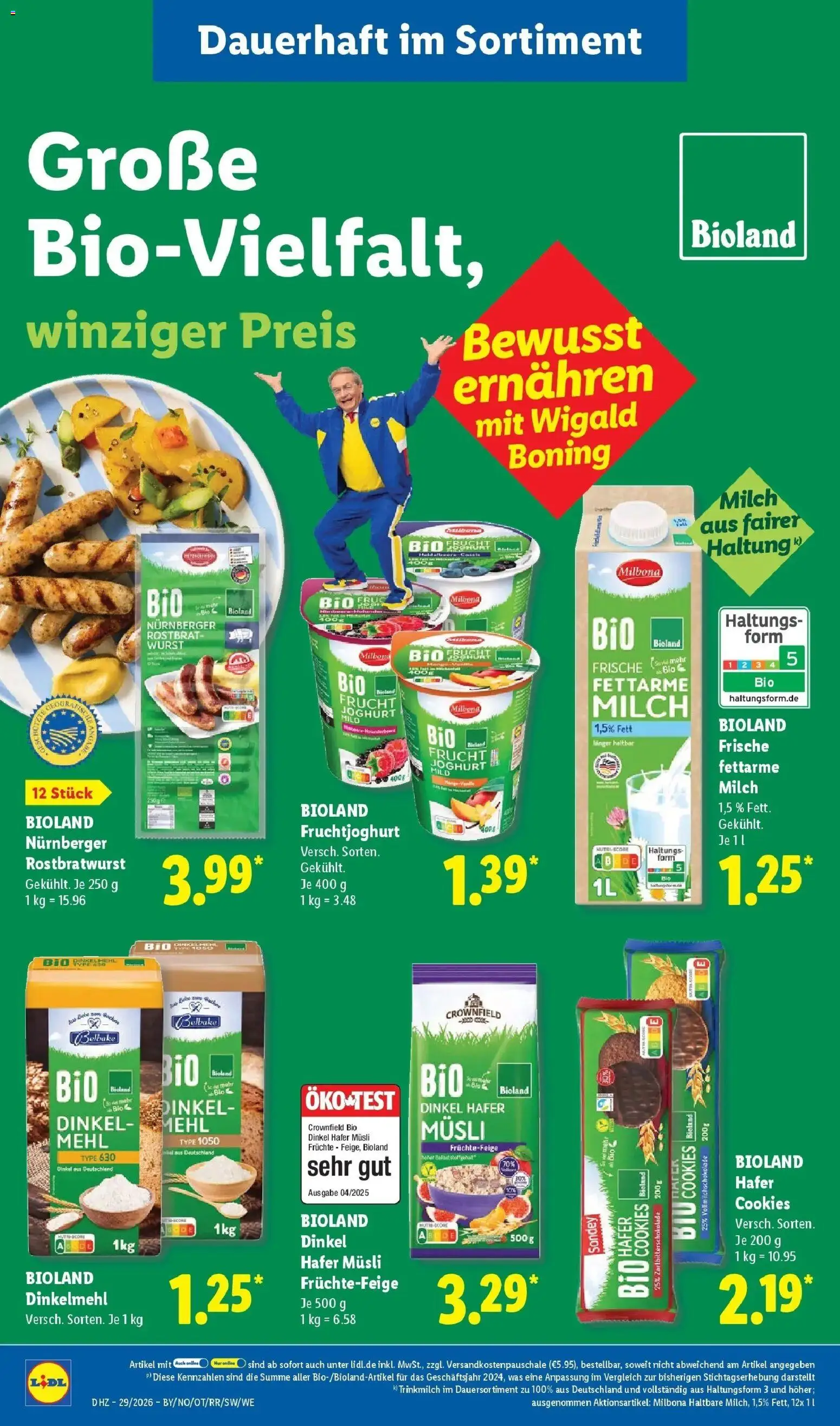 Lidl Prospekt Hof-innenstadt – gültig ab 13.07.2026 | Seite: 64 | Produkte: Mehl, Joghurt, Fruchtjoghurt, Wurst