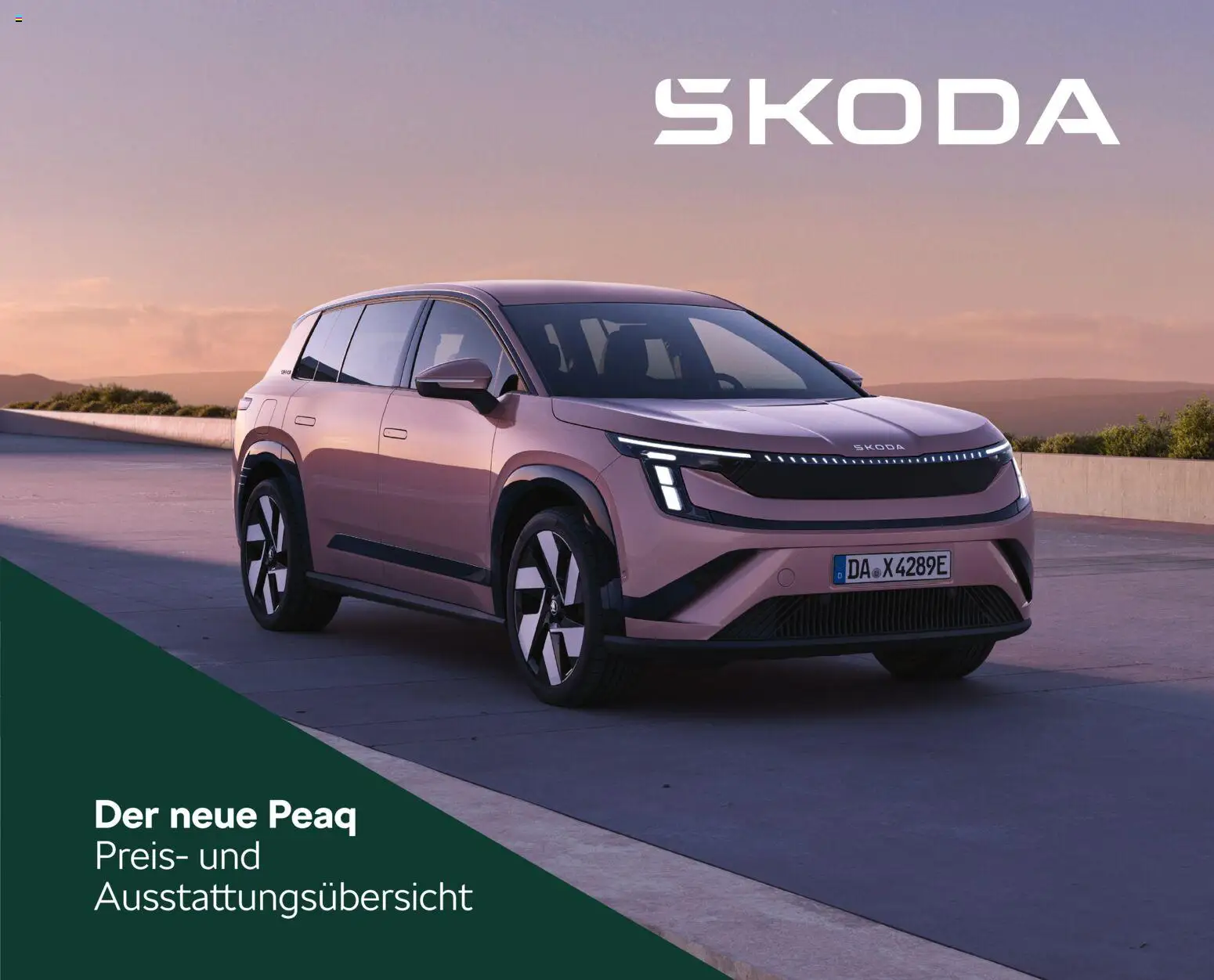 Škoda Peaq Preisliste – gültig ab 24.06.2026 | Seite: 1