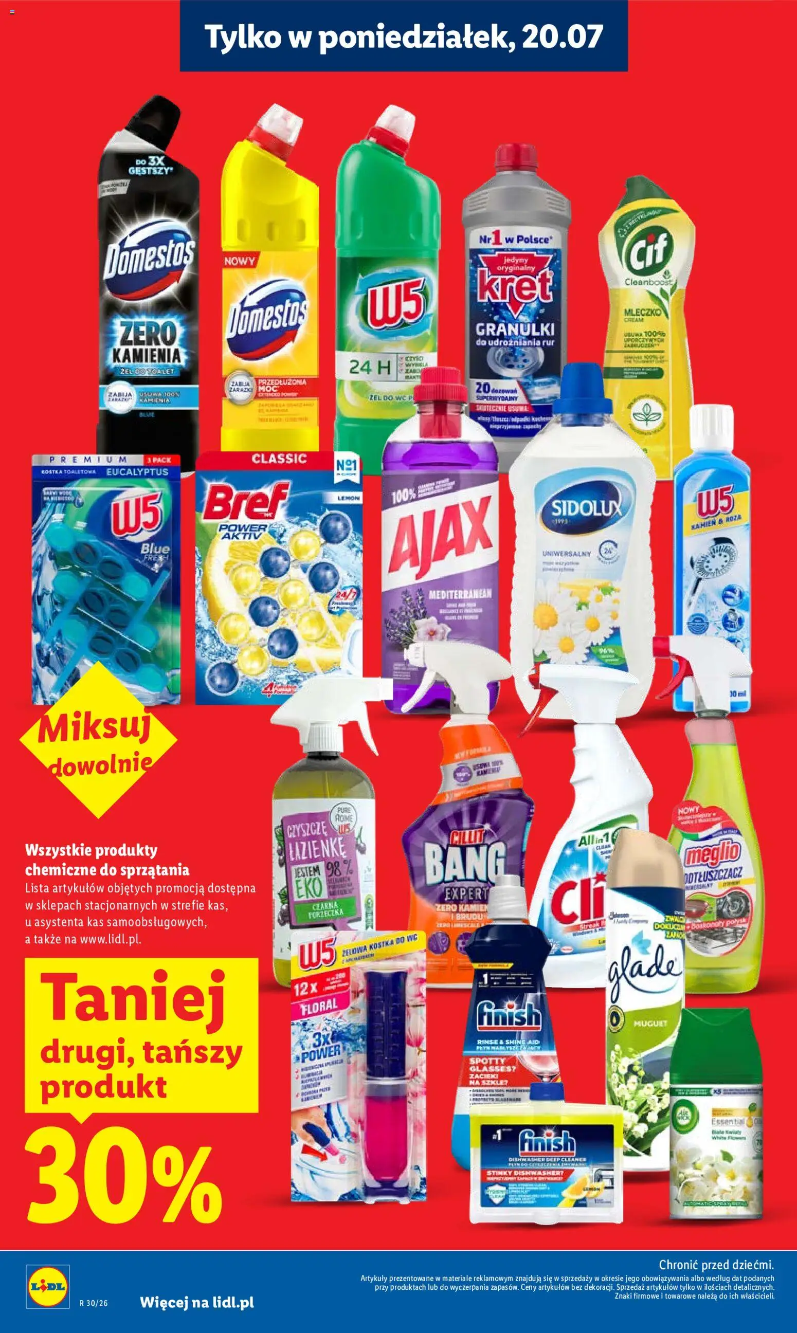 Lidl gazetka od 20.07.2026 | Strona: 22 | Produkty: Meglio, Air Wick, Cillit bang, Finish