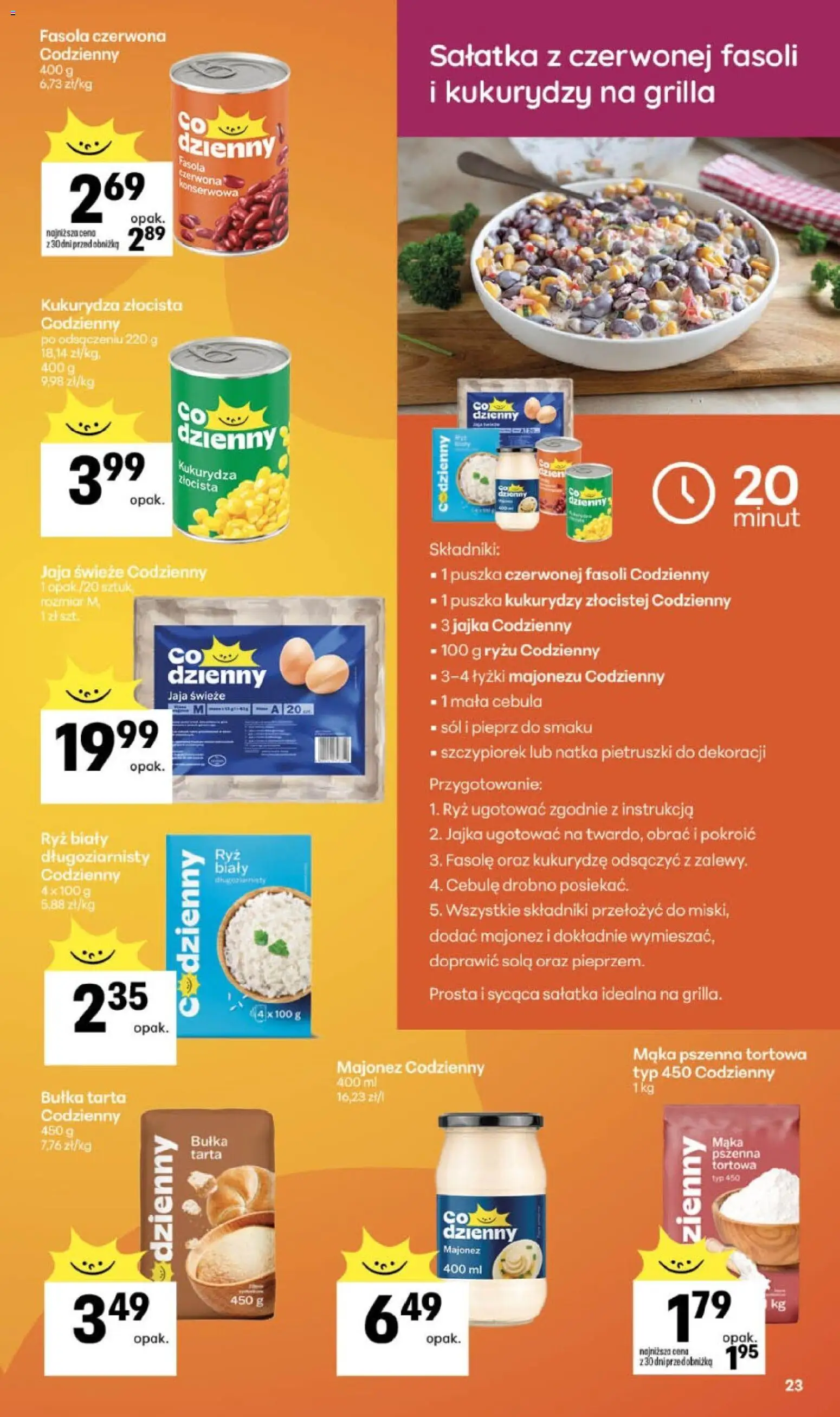 Delikatesy Centrum gazetka od 21.05.2026 | Strona: 23 | Produkty: Kukurydza, Jajka, Sałatka, Majonez