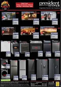President Hyper specials catalogue – valid from 23/10/2026 | Page: 6 | Products: Washing machine, Oven, Freezer fridge, Gas stove