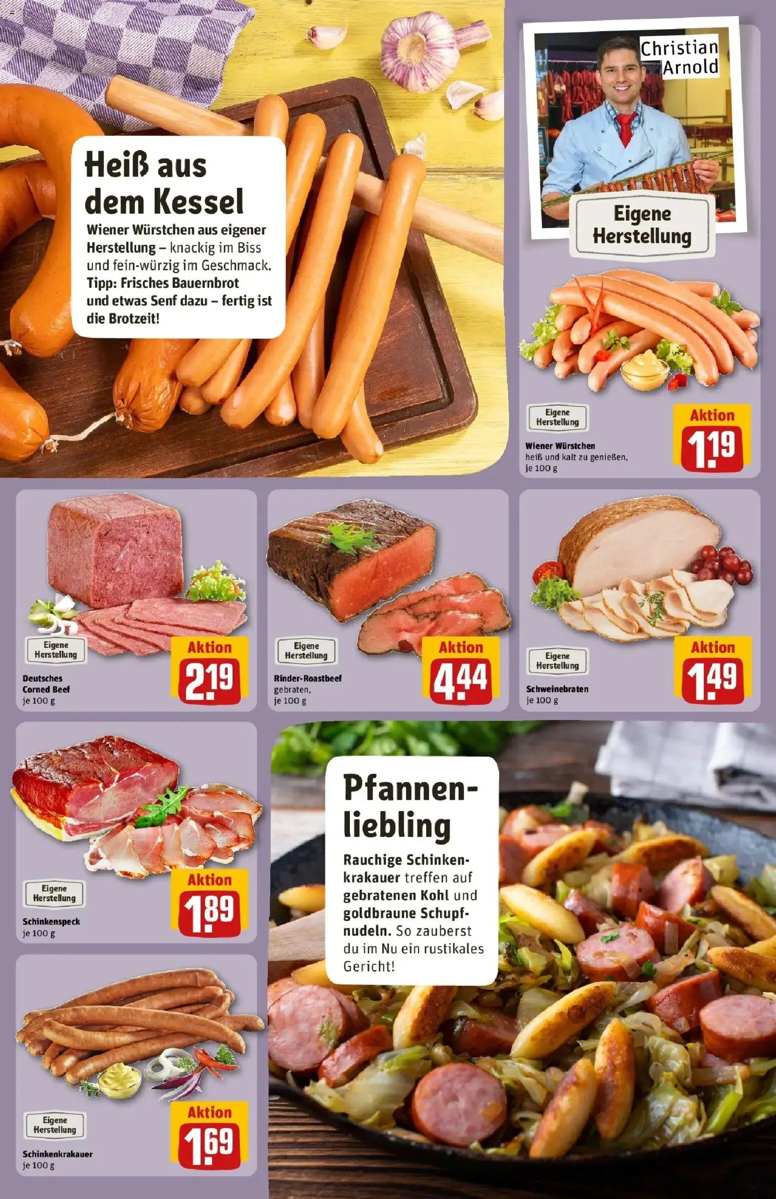 REWE Prospekt ab 12.10.2026 zum Blättern » Angebote | Seite: 11 | Produkte: Wiener wurstchen, Schinken