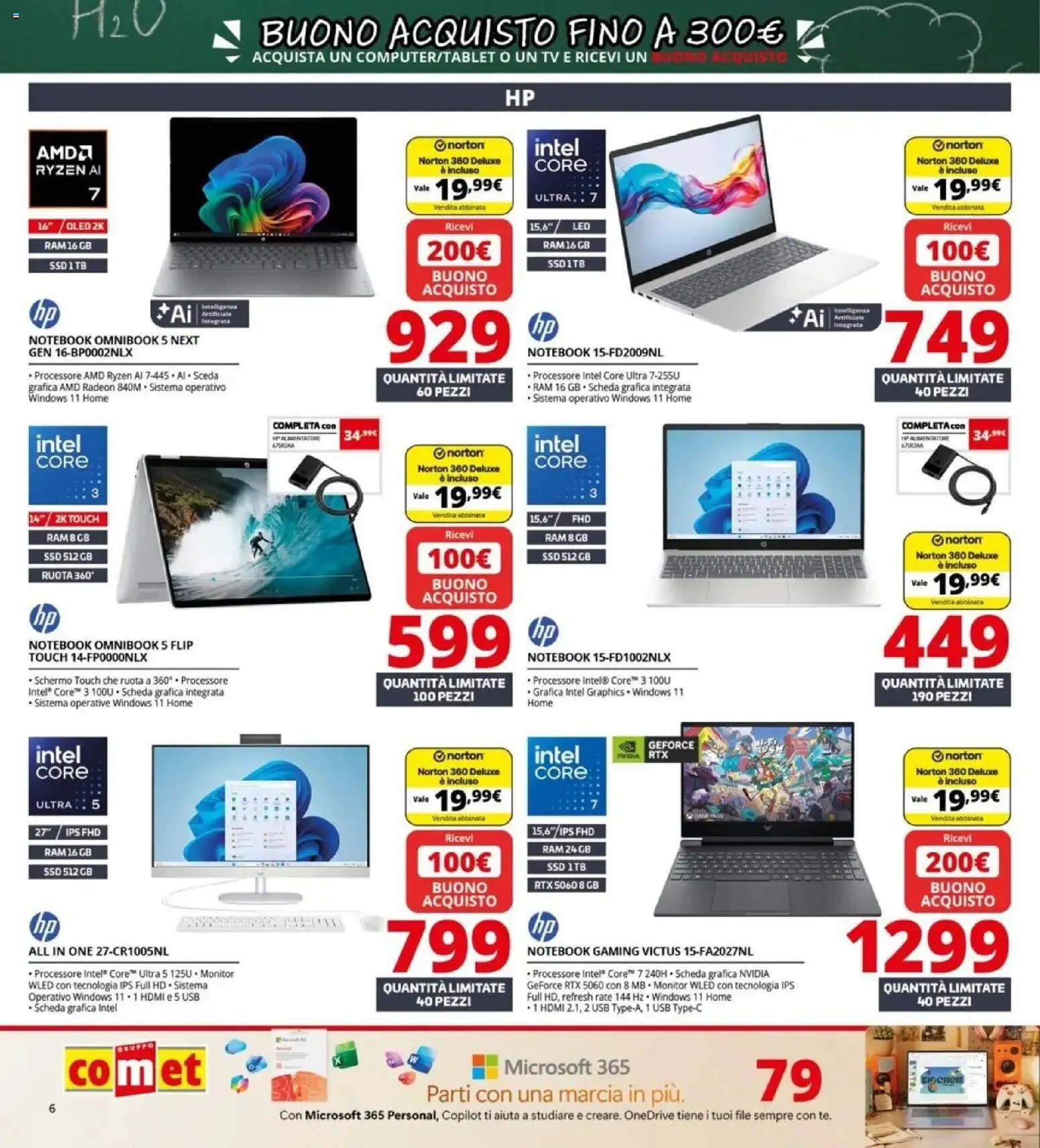 Nuovo Comet volantino Back to school dal 20/08/2026 > offerte anteprima 🛍️ | Pagina: 6 | Prodotti: Monitor, Notebook, TV, USB
