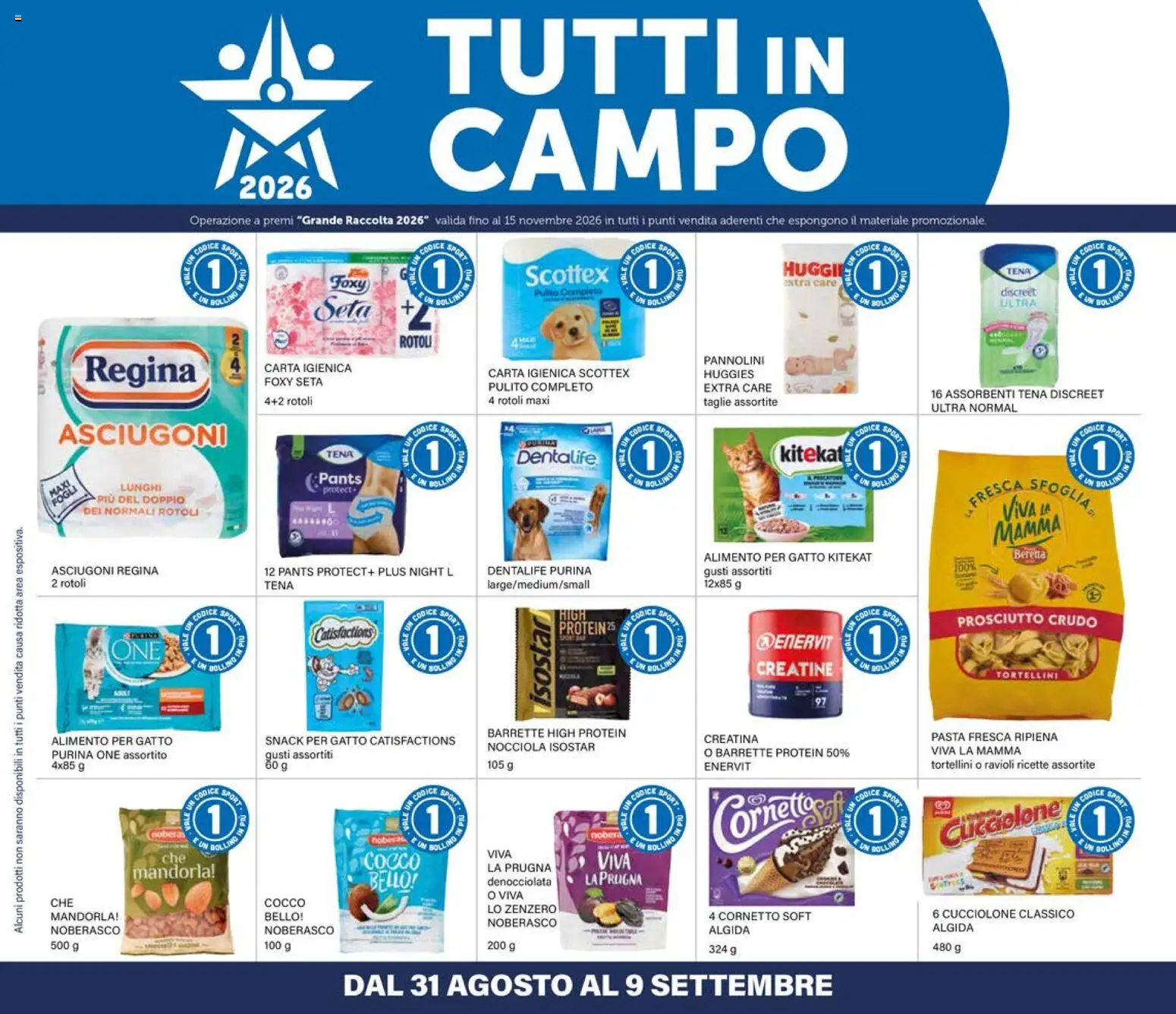 Volantino Il Gigante del 27/08/2026 | Pagina: 30 | Prodotti: Prosciutto Crudo, Prosciutto, Ravioli, Assorbenti