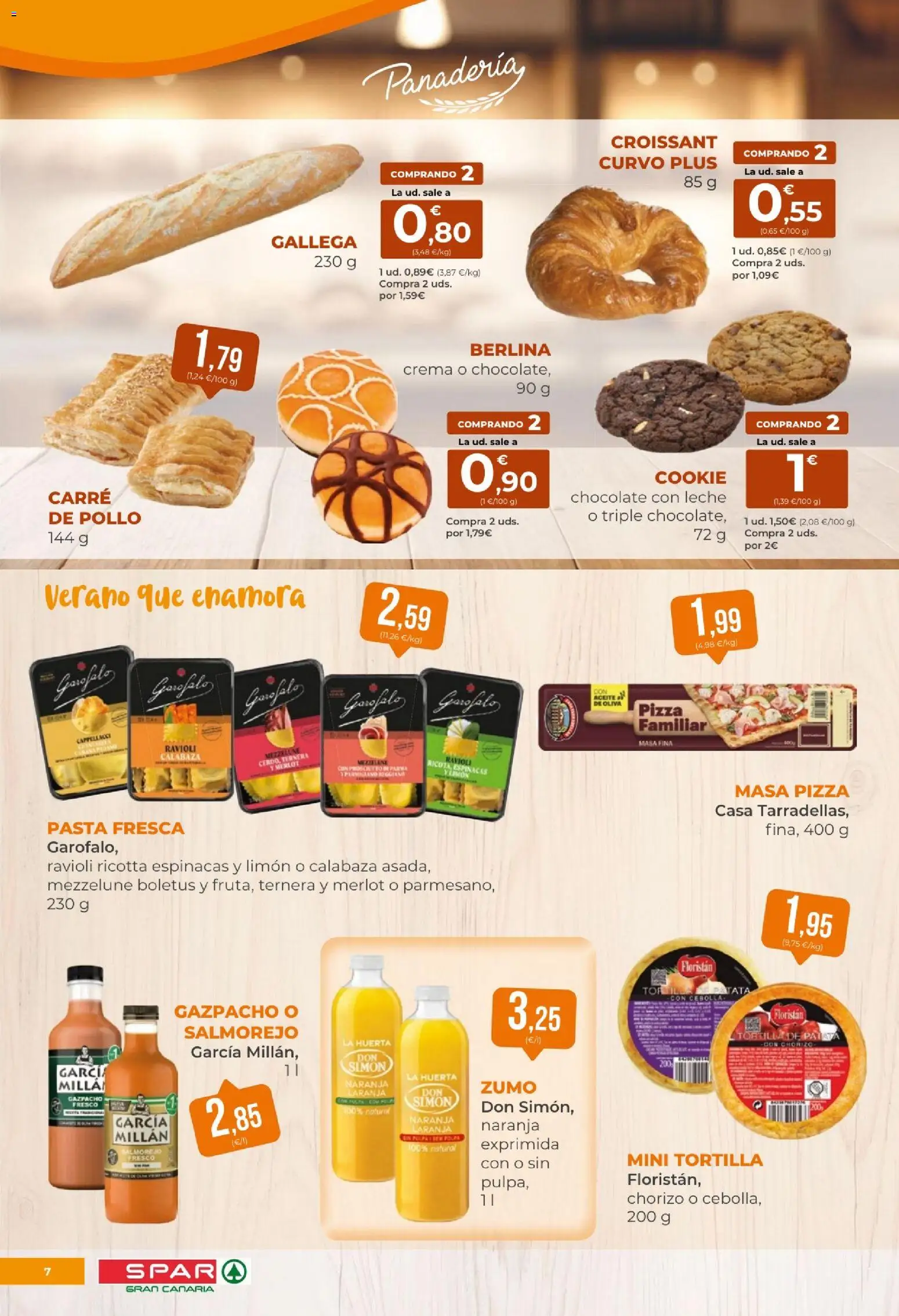 Spar folleto │ válido desde el 21/08/2026 | Página: 7 | Productos: Calabaza, Aceite, Pizza, Panadería