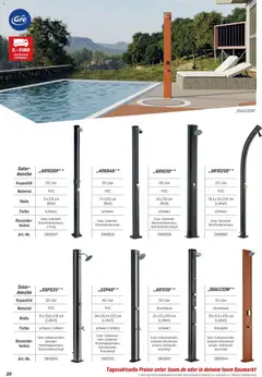 Toom Baumarkt - Pool, Sauna & Klima 2026 ab 14.03.2026 gültig | Seite: 20 | Produkte: Dusche, Duschkopf