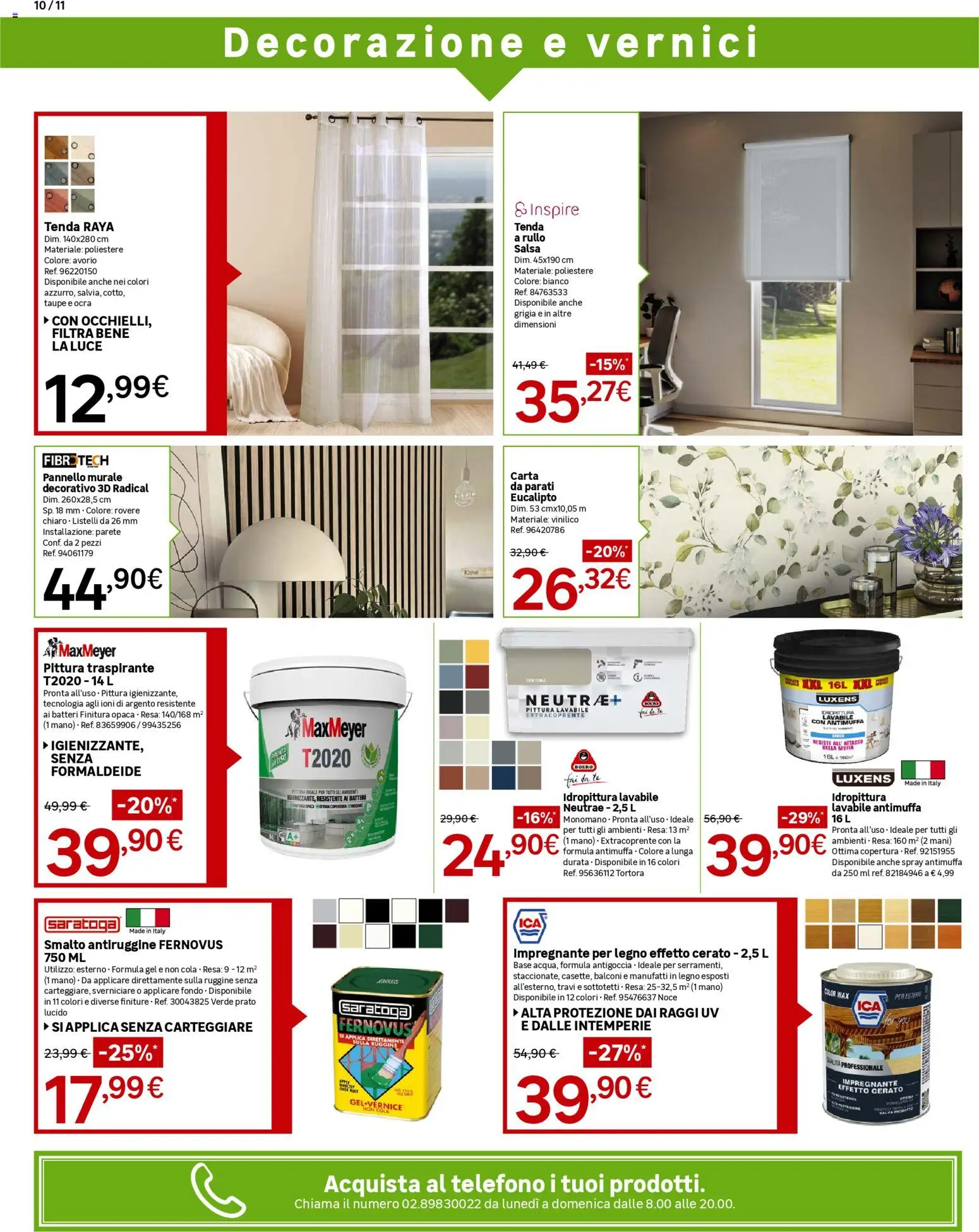 Volantino Leroy Merlin del 11.03.2026 | Pagina: 10 | Prodotti: Tè, Tenda, Salsa, Pittura